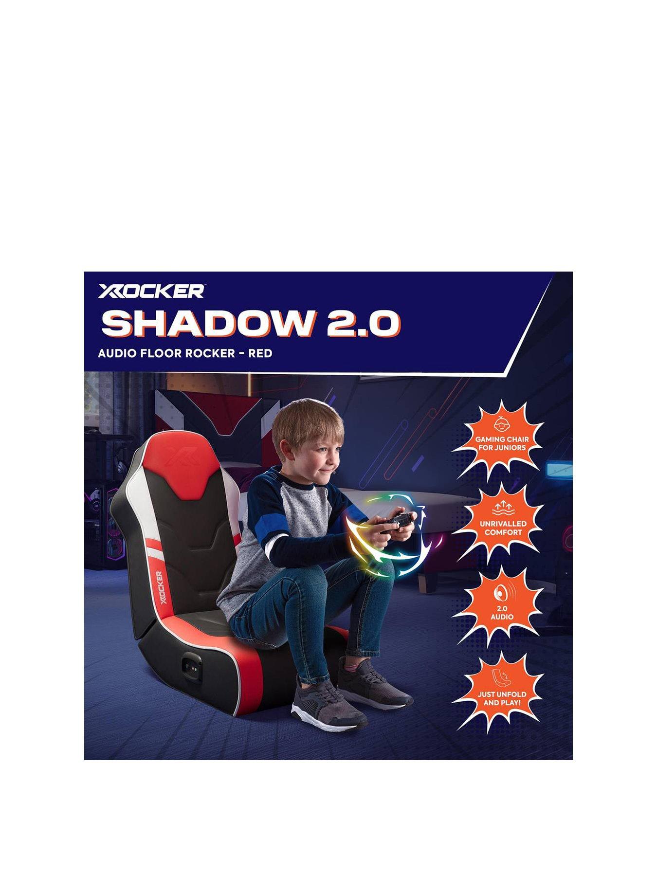 X Rocker X Rocker Shadow 2.0 Audio Floor Rocker Gaming Chair for Kids ...