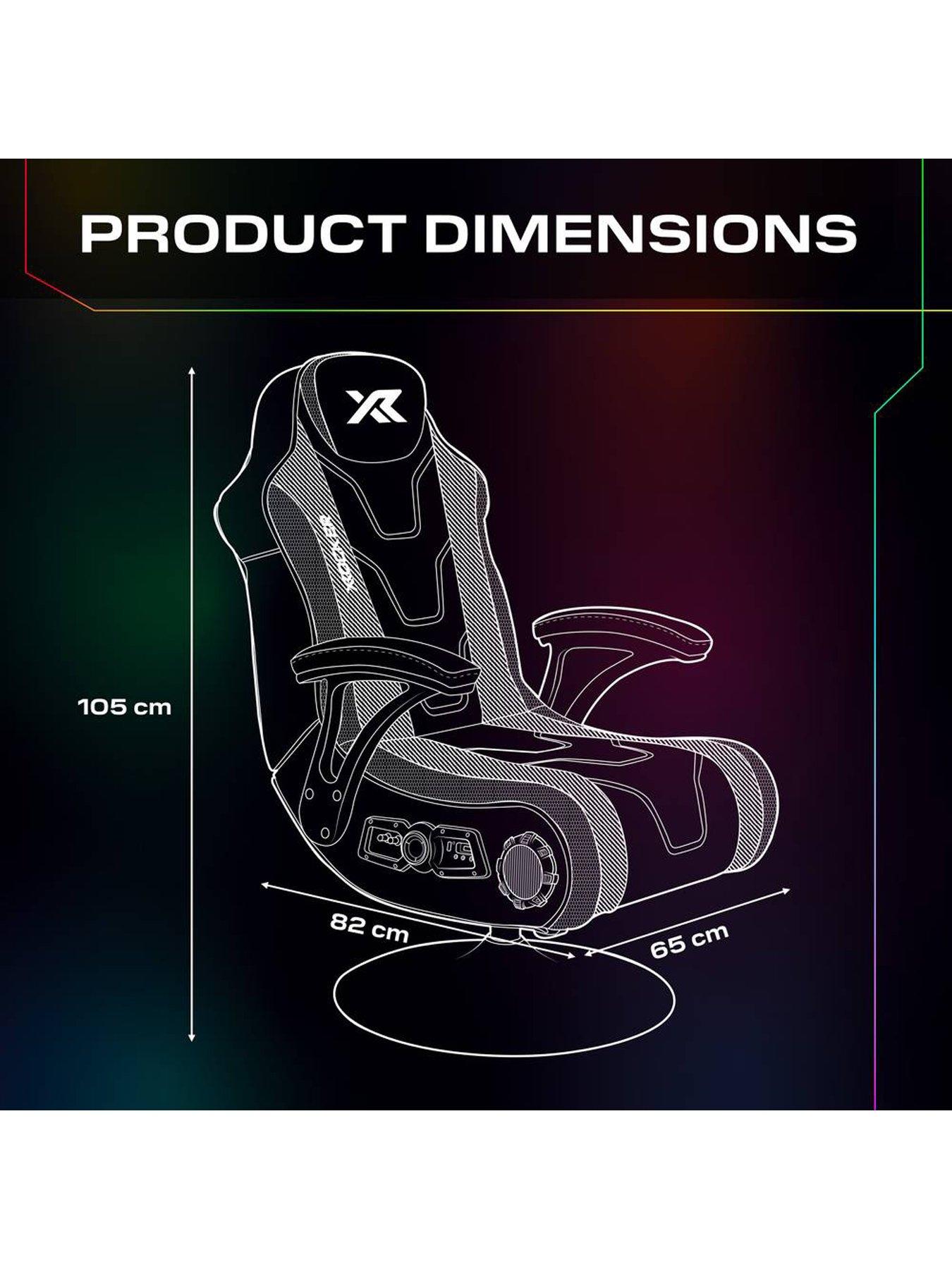 Image 7 of 7 of X Rocker X Rocker Monsoon 4.1 Audio LED Console Gaming Chair with App-Controlled LED - Black