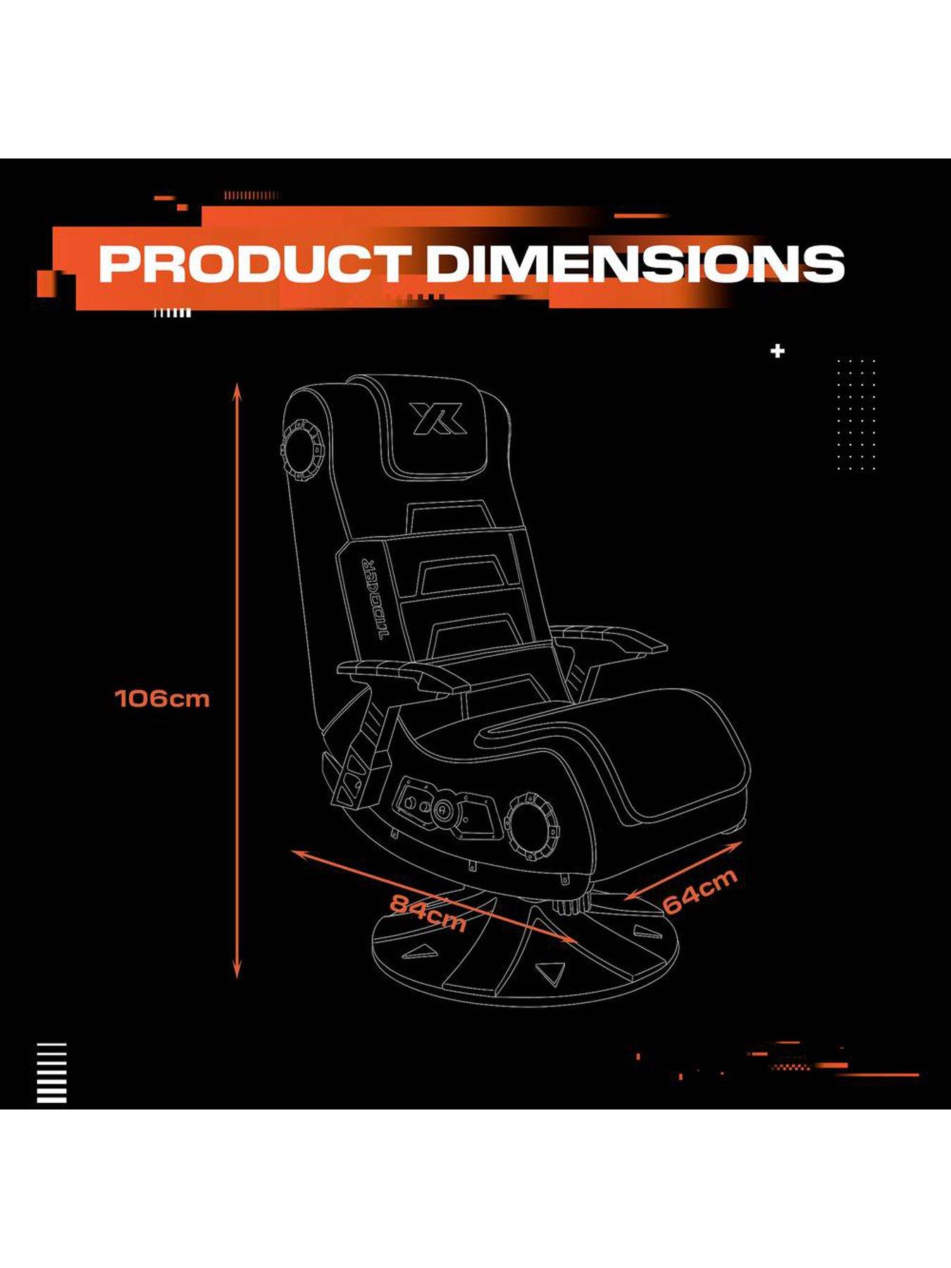 Image 7 of 7 of X Rocker X Rocker Pro 4.1 Bluetooth Audio Console Gaming Chair - Black
