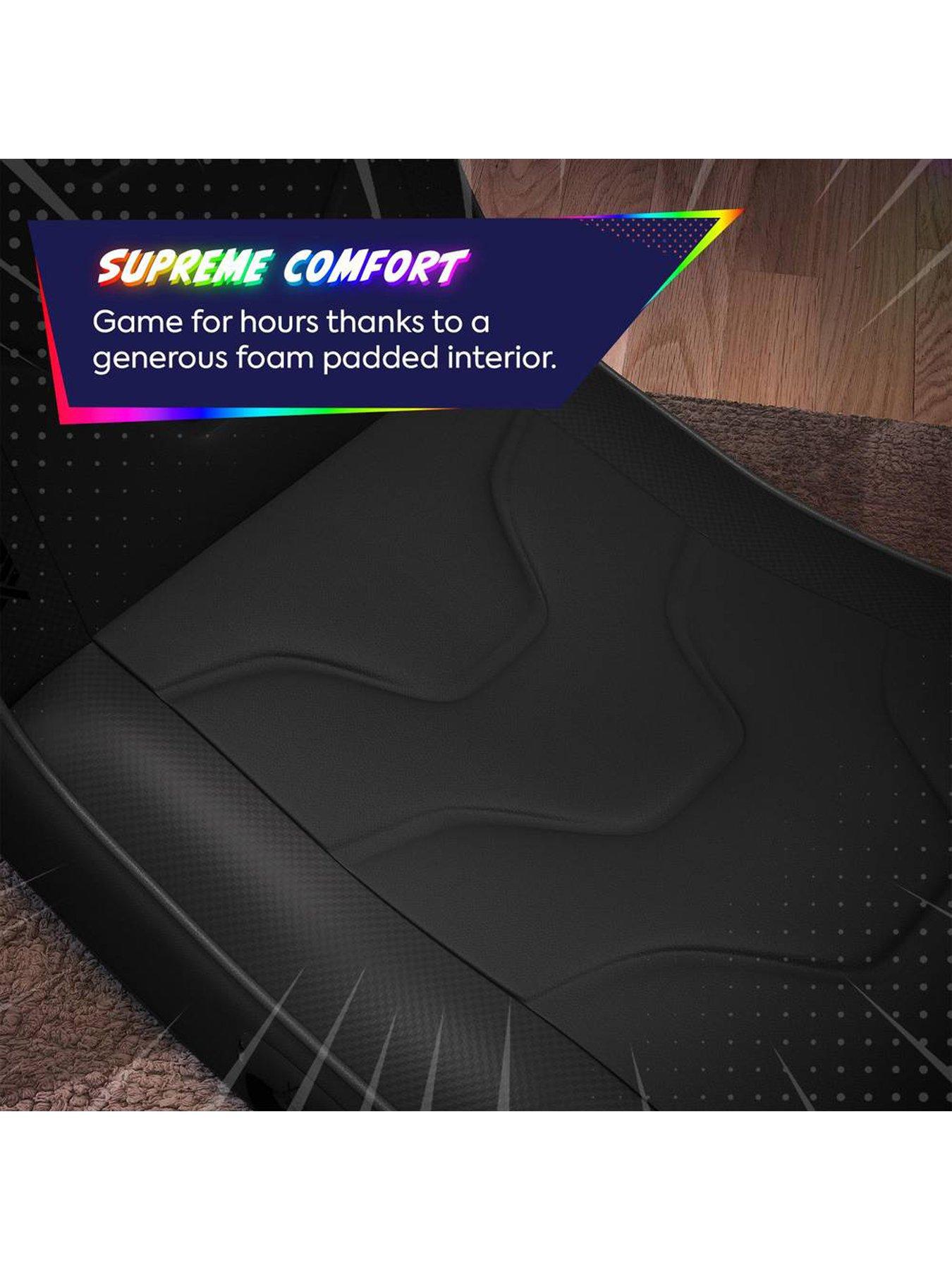 X Rocker X Rocker Shadow RGB 2.0 Audio Floor Rocker Gaming Chair with ...