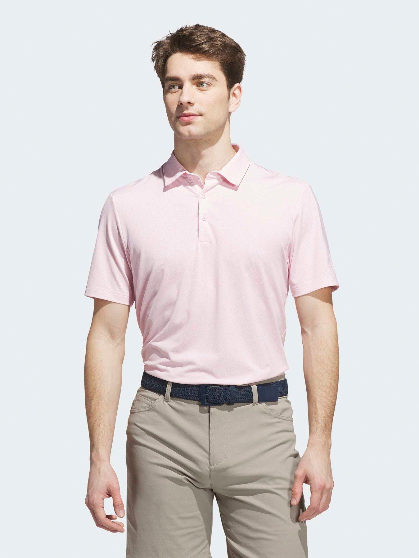 adidas Mens Golf Ultimate365 Bunker Polo Shirt - Pink