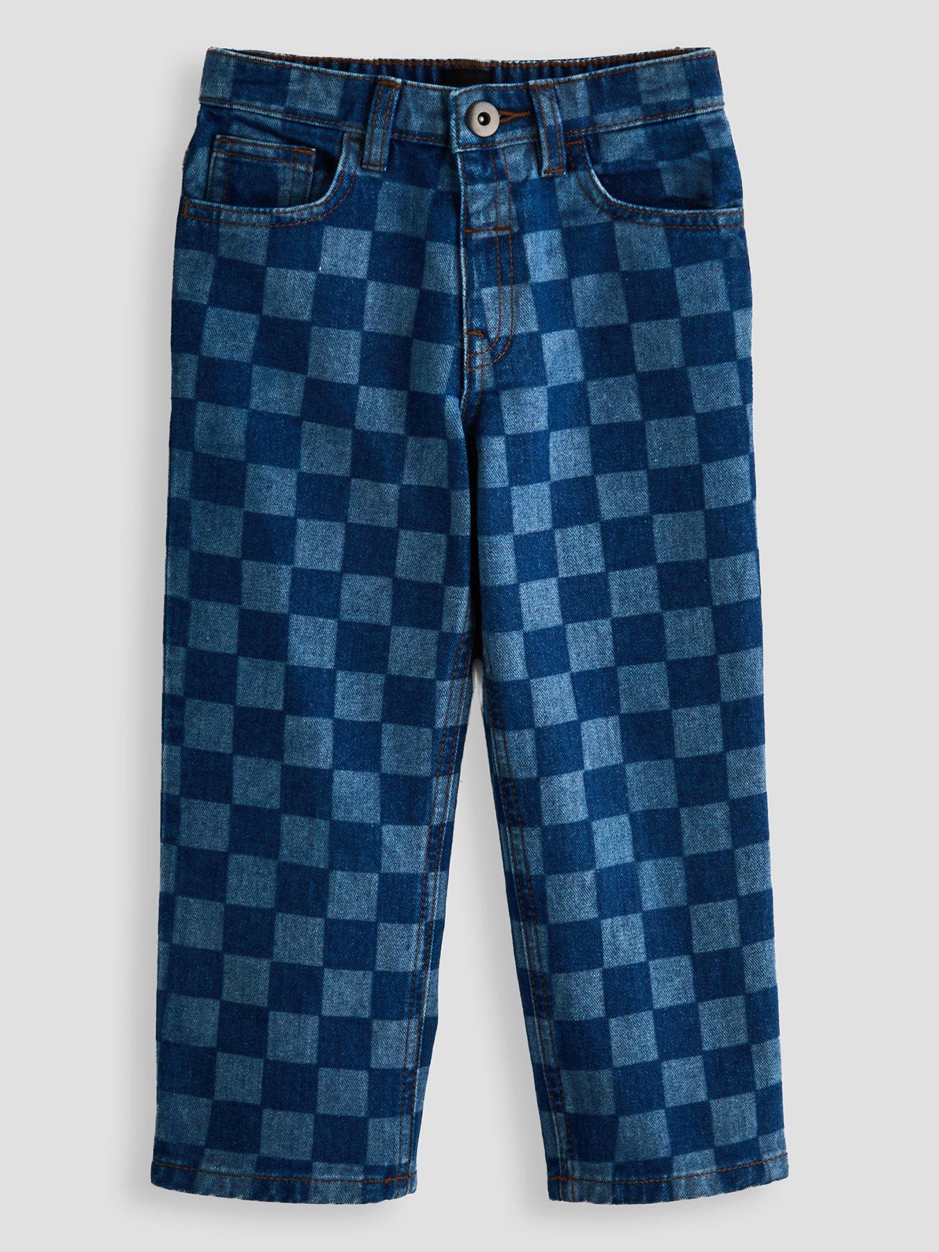 the-very-collection-boys-checkerboard-jeans-navyfront
