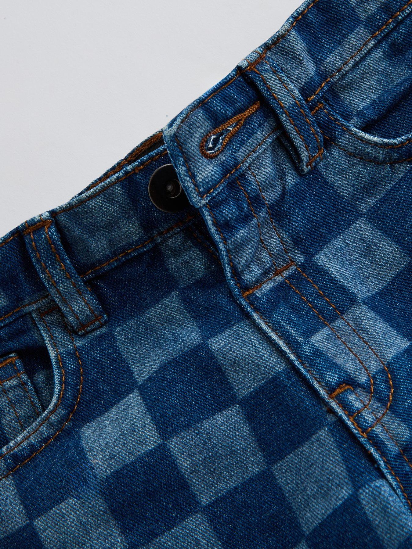 the-very-collection-boys-checkerboard-jeans-navyoutfit