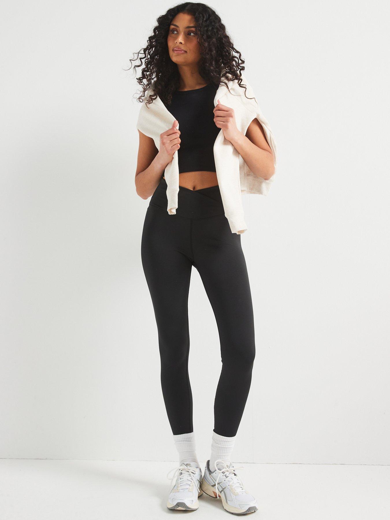 Image 3 of 6 of The Very Collection Ultimate Wrap Waist Leggings - Black
