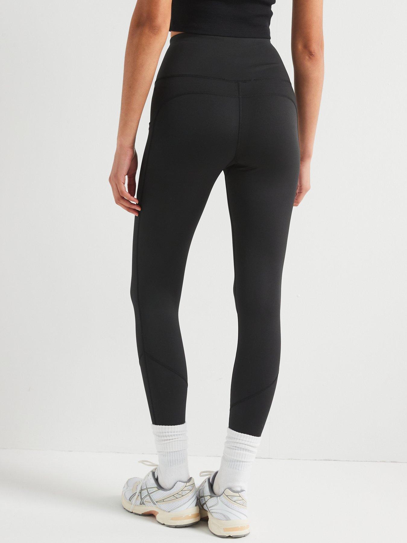 Image 2 of 5 of The Very Collection Womens High Rise Side Pocket Leggings - Black