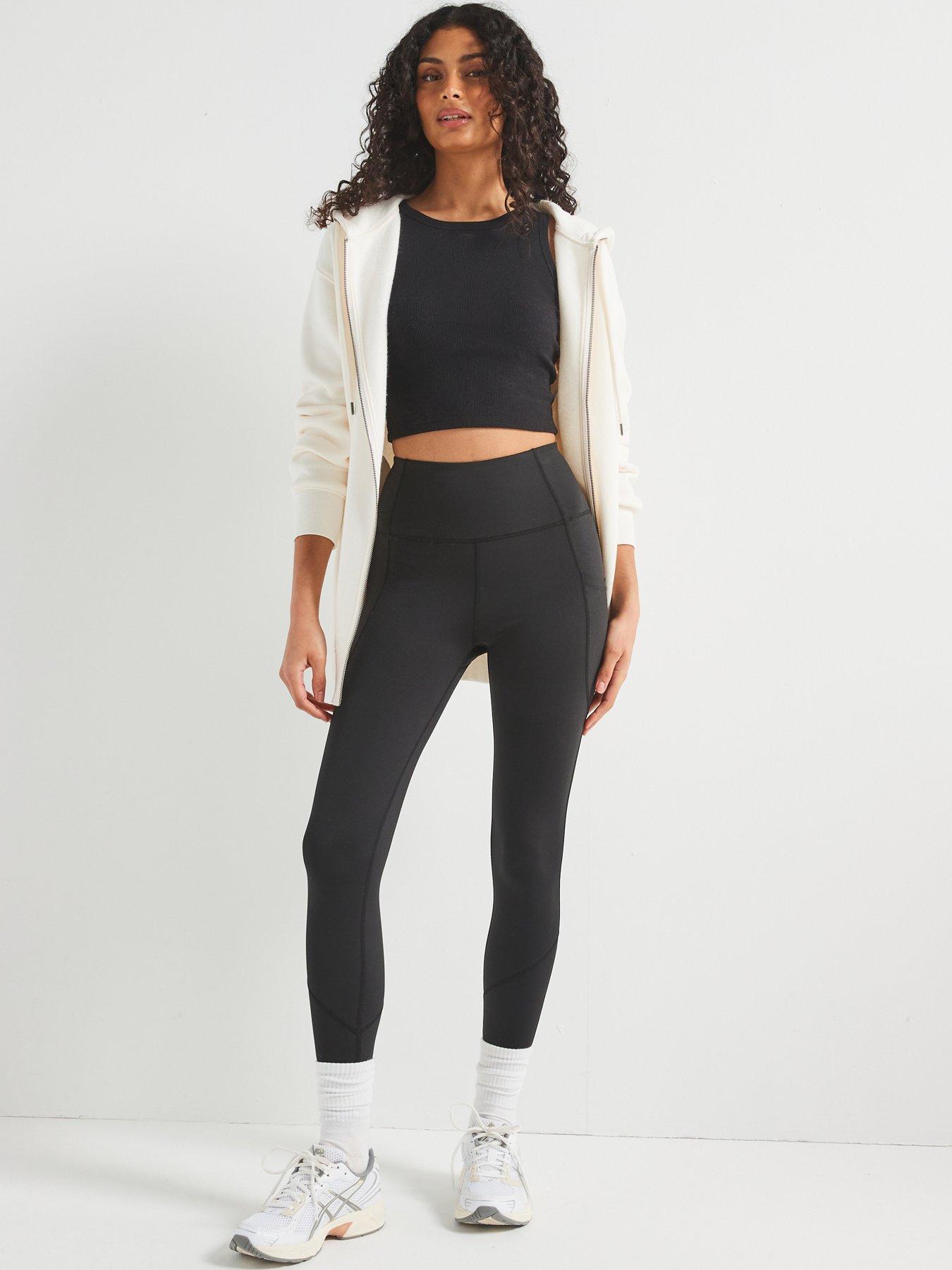 Image 5 of 5 of The Very Collection Womens High Rise Side Pocket Leggings - Black