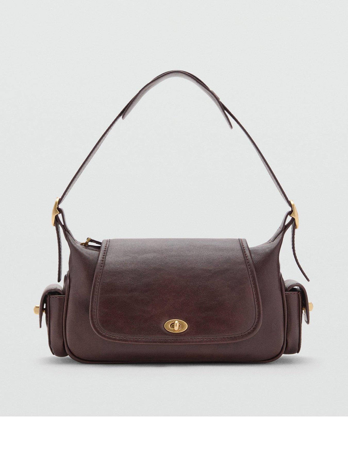 mango-shoulder-bag-with-pockets-brown