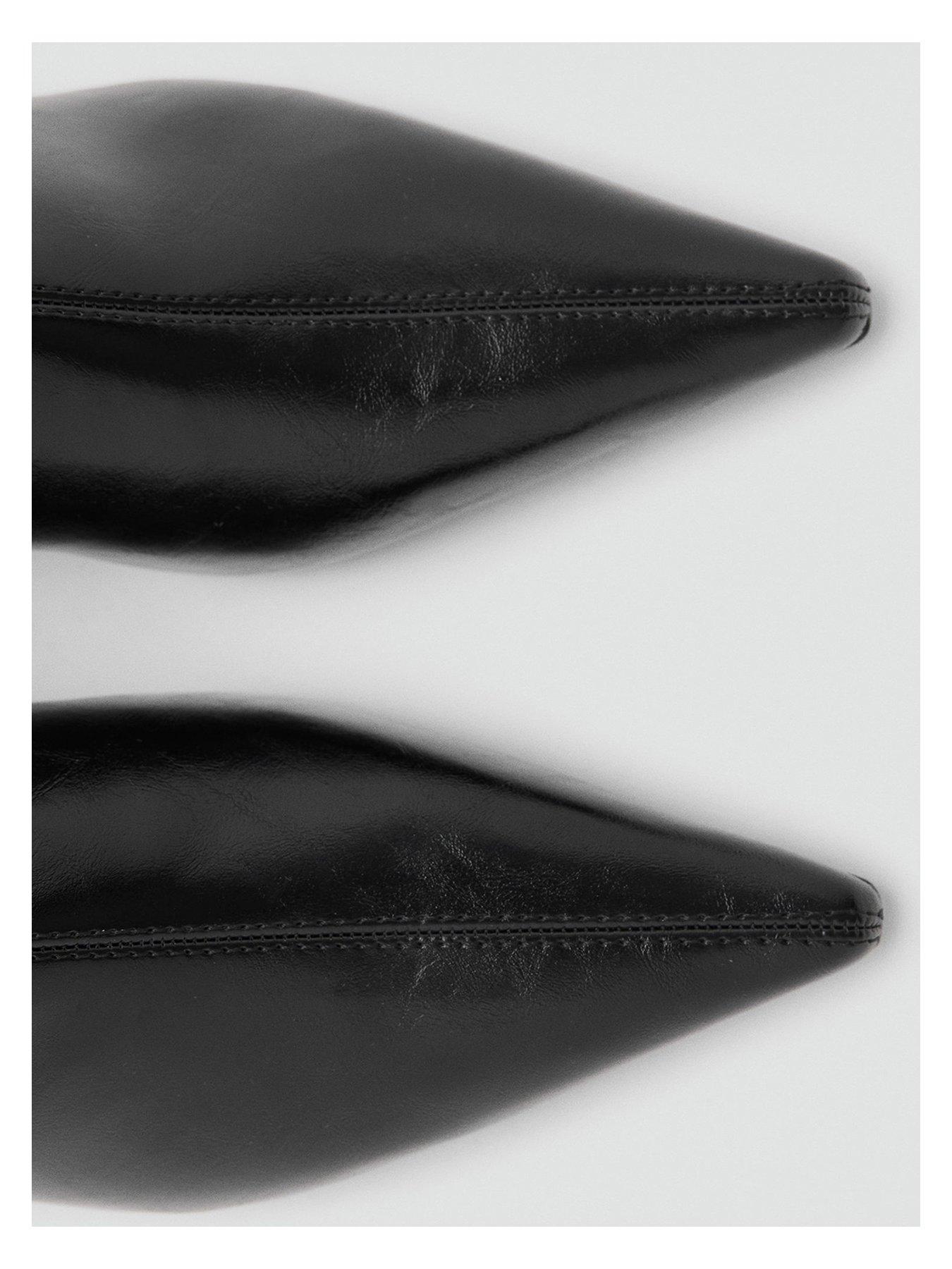 mango-kitten-heel-pointed-ankle-boot-blackoutfit