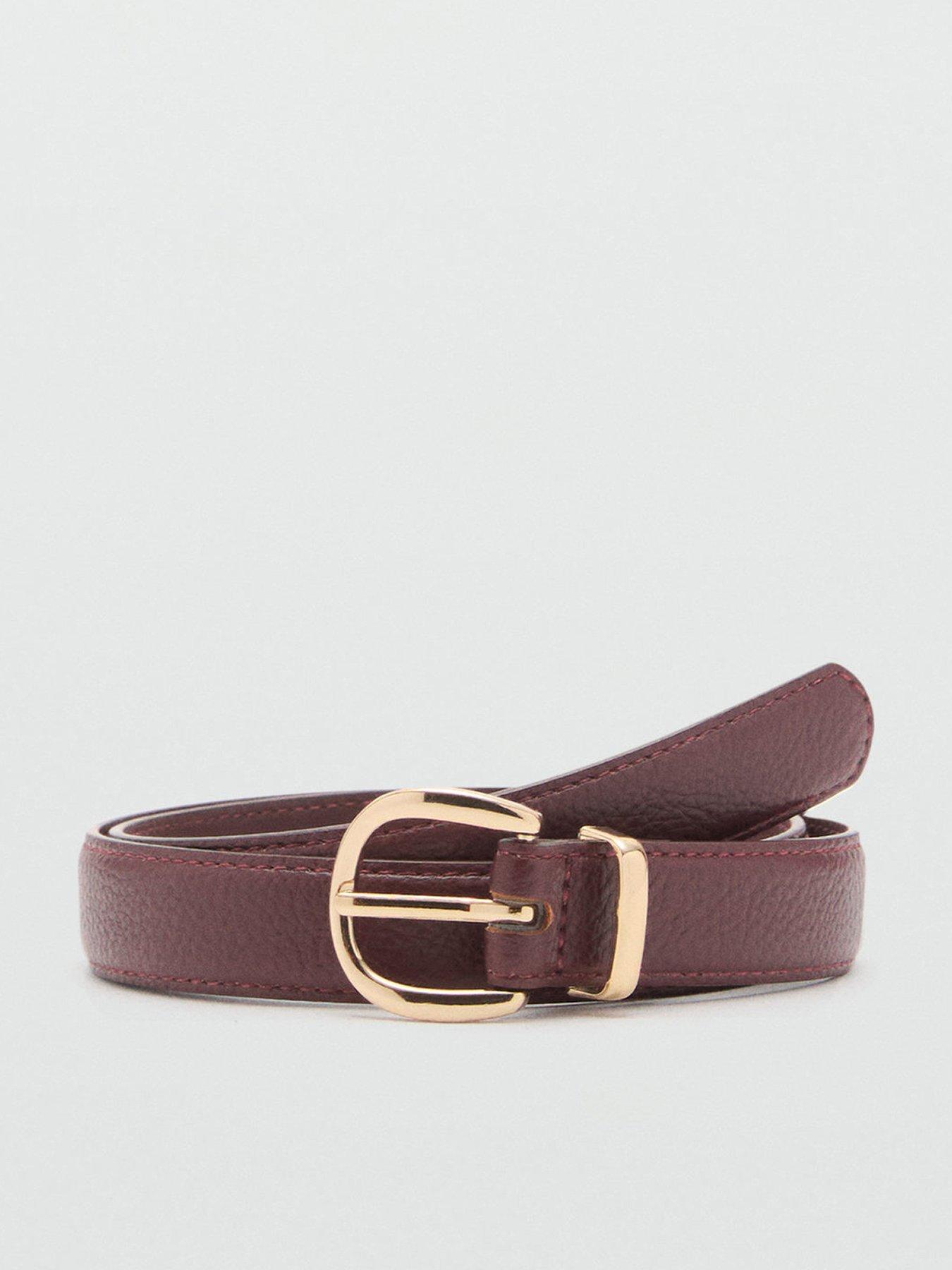 mango-oval-buckle-belt-red