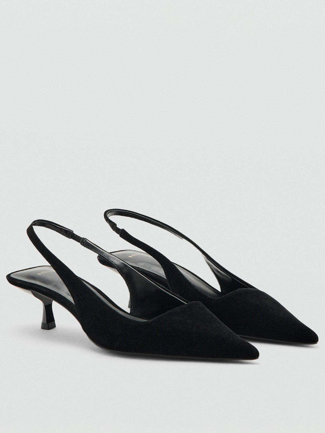 mango-velvet-sling-back-kitten-heel-black