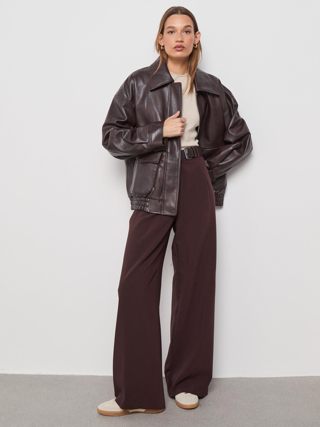mango-oversized-leather-effect-jacket-brownback
