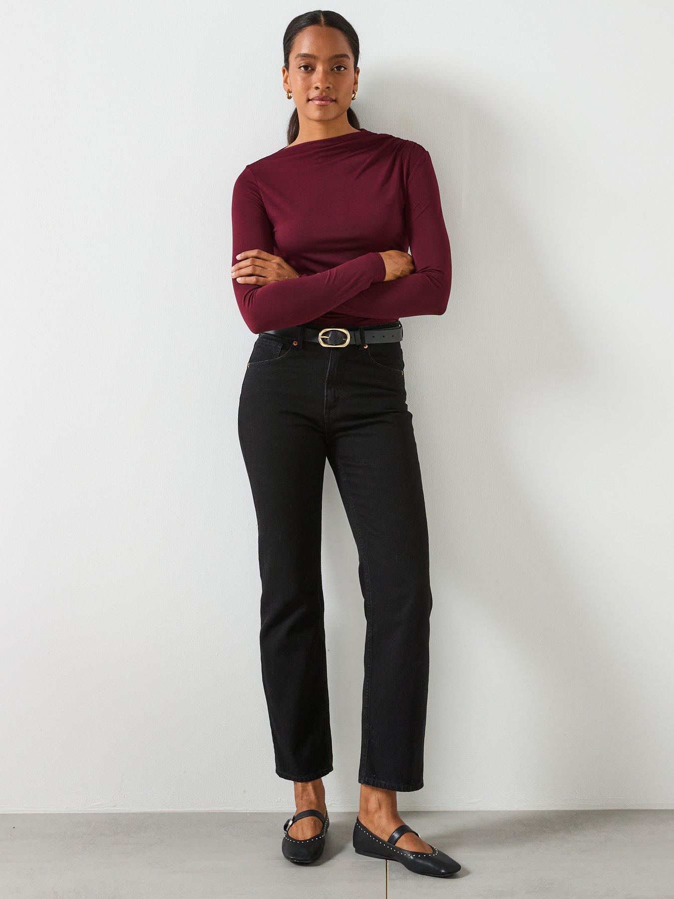 mango-draped-fitted-t-shirt-redback