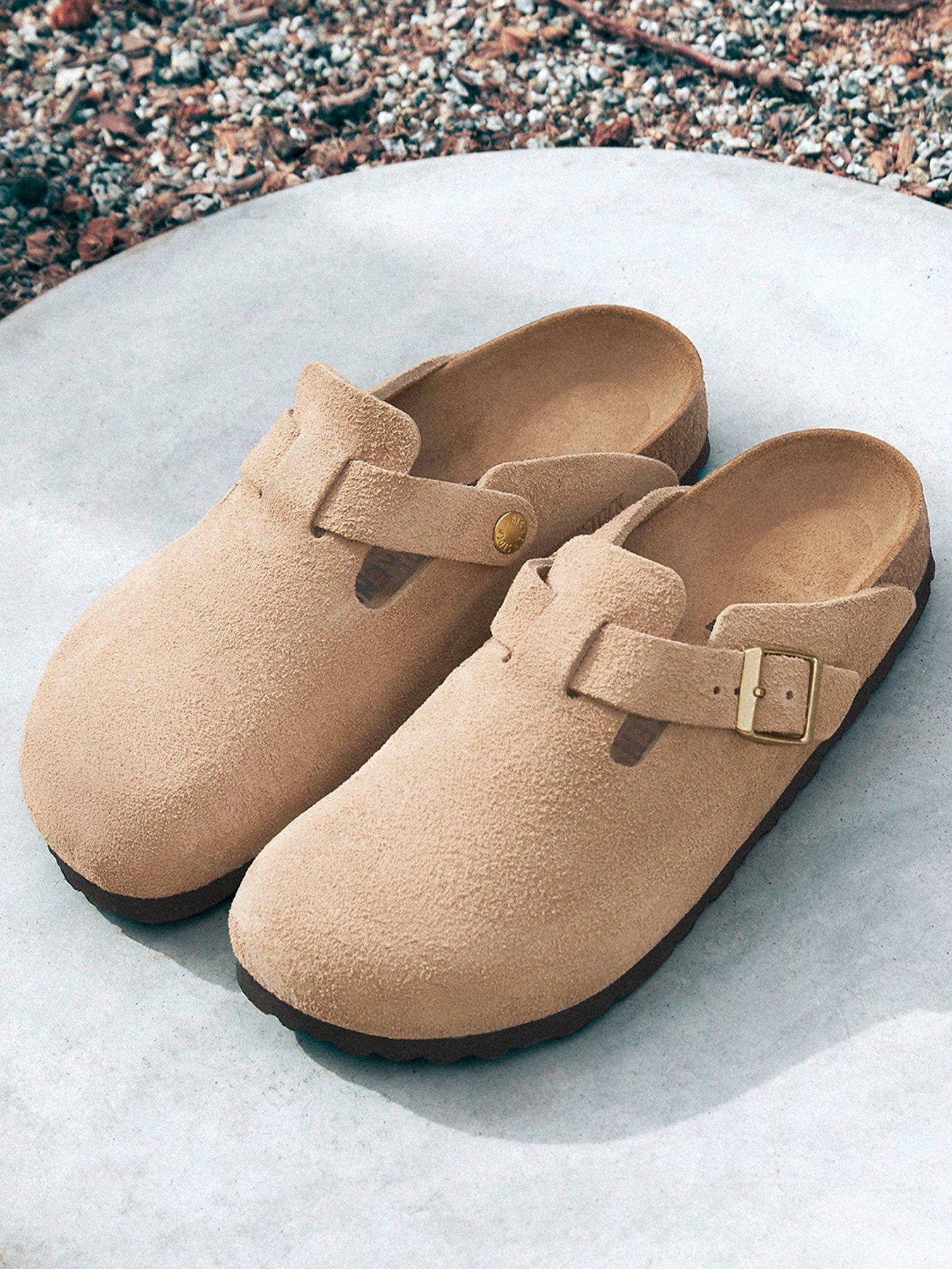 Birkenstock Boston Suede Clog-sandcastle