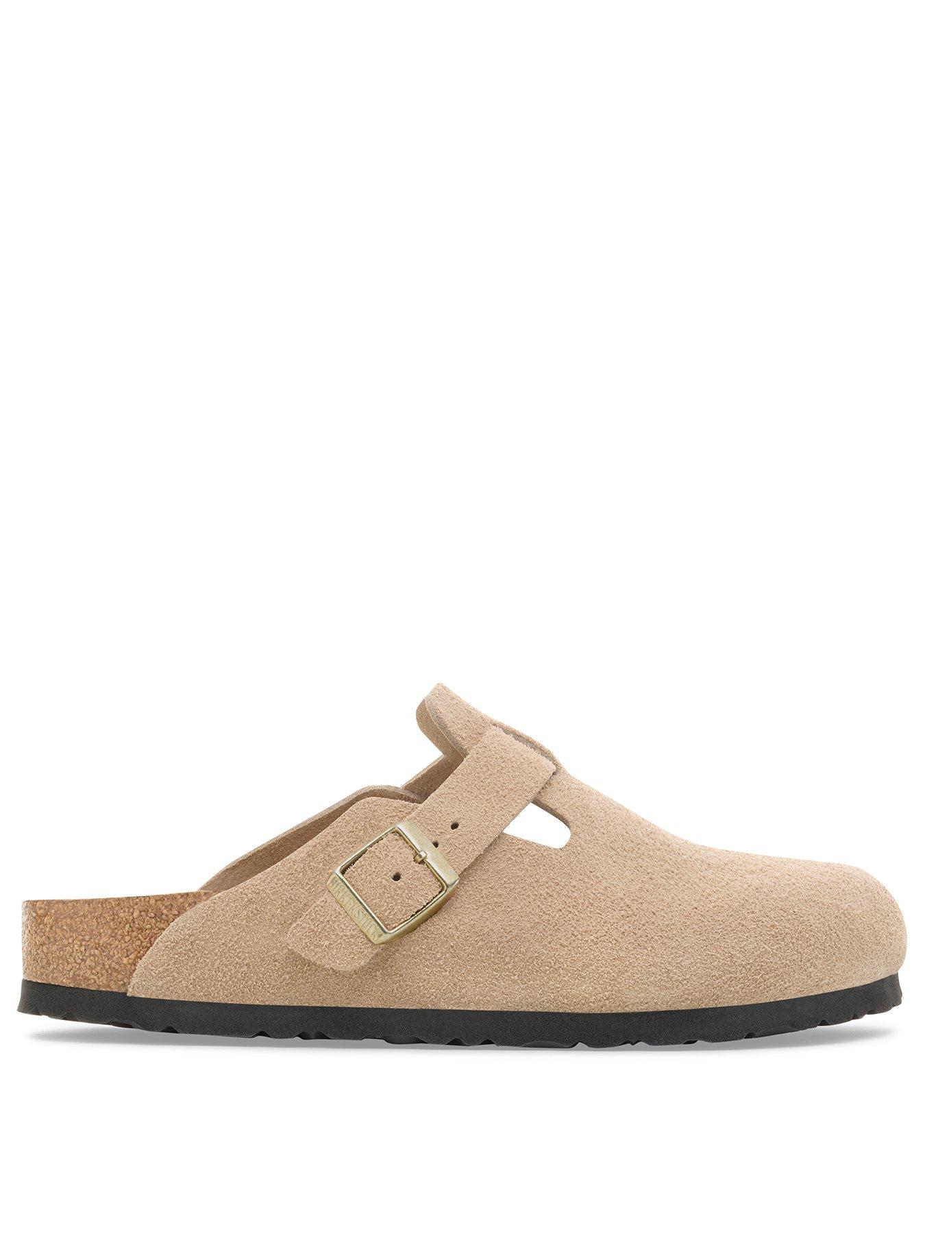 Image 2 of 3 of Birkenstock Boston Suede Clog-sandcastle