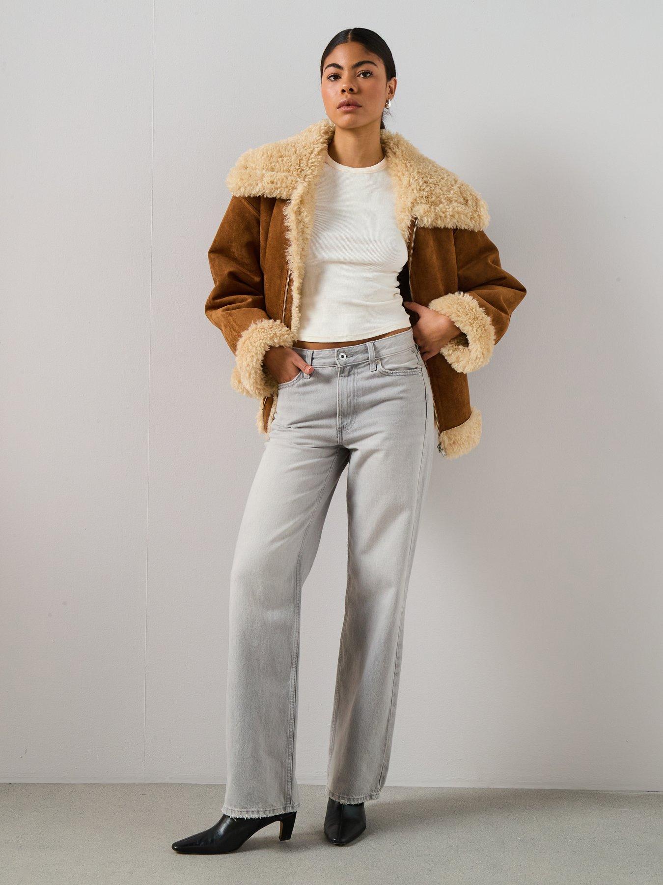 mango-shearling-and-suede-effect-jacket-brownback