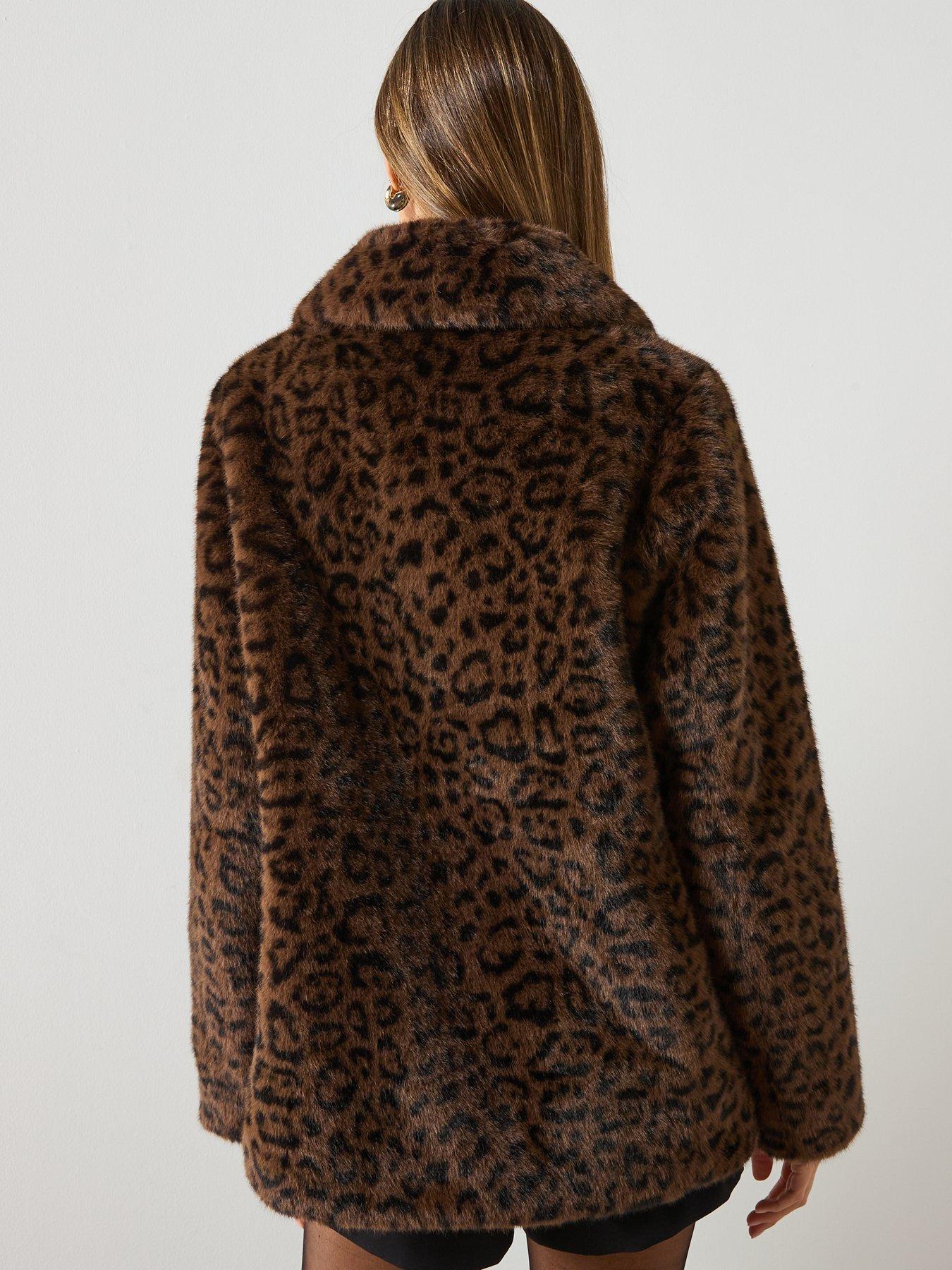 mango-faux-fur-leopard-print-coat-brownstillFront
