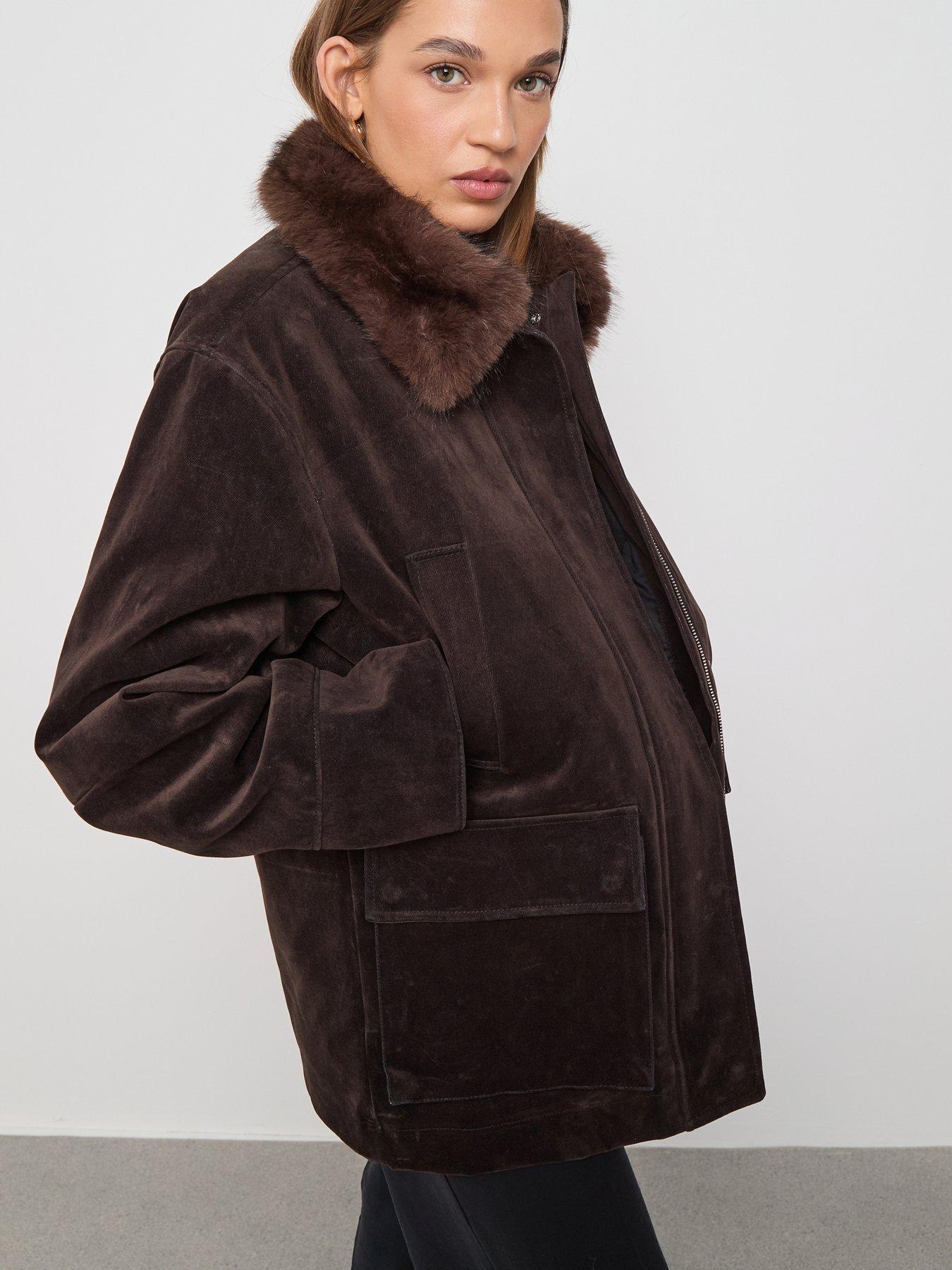mango-velvet-finish-parka-with-faux-fur-collaroutfit