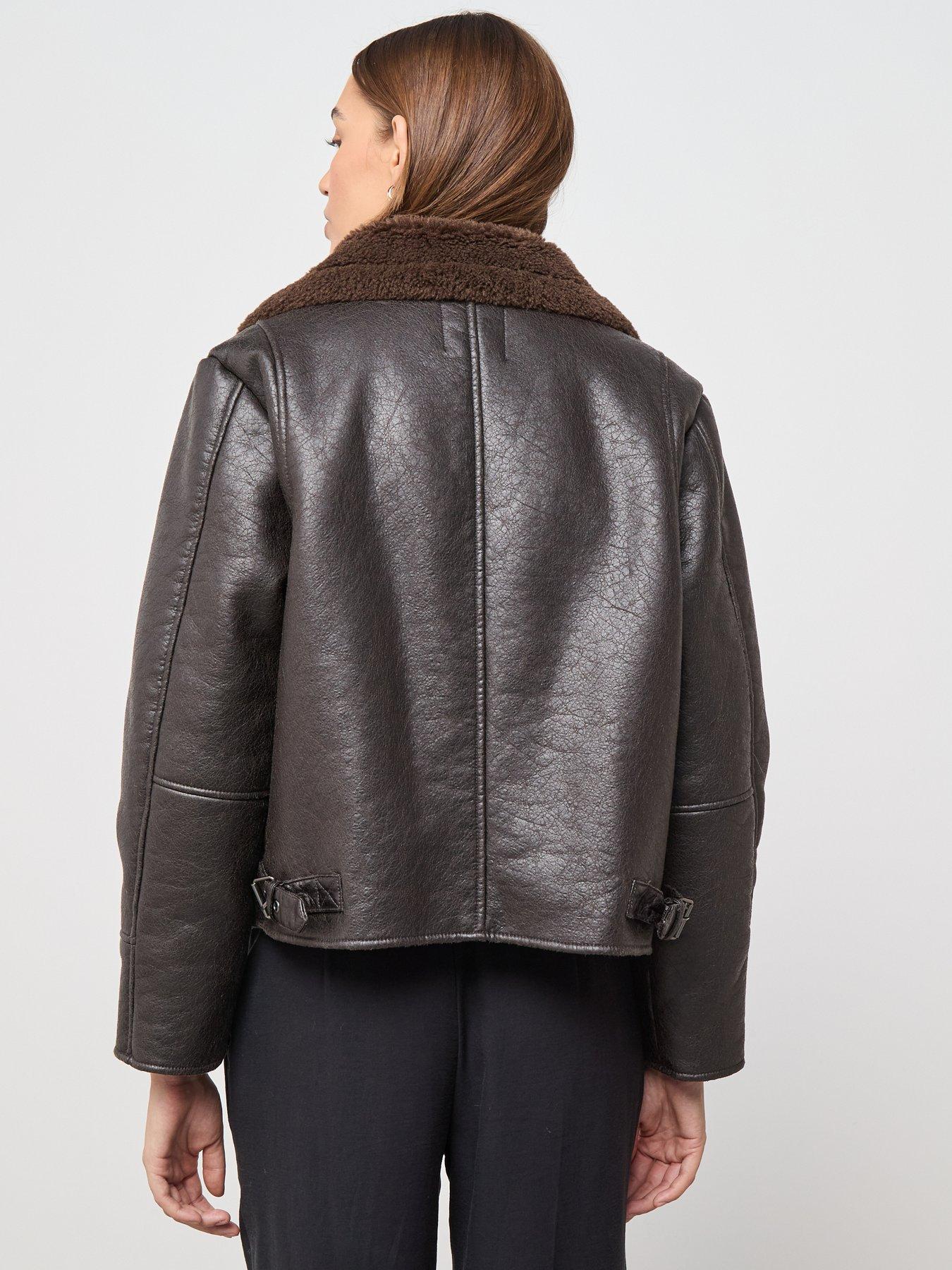 mango-leather-effect-jacket-with-shearling-collarstillFront