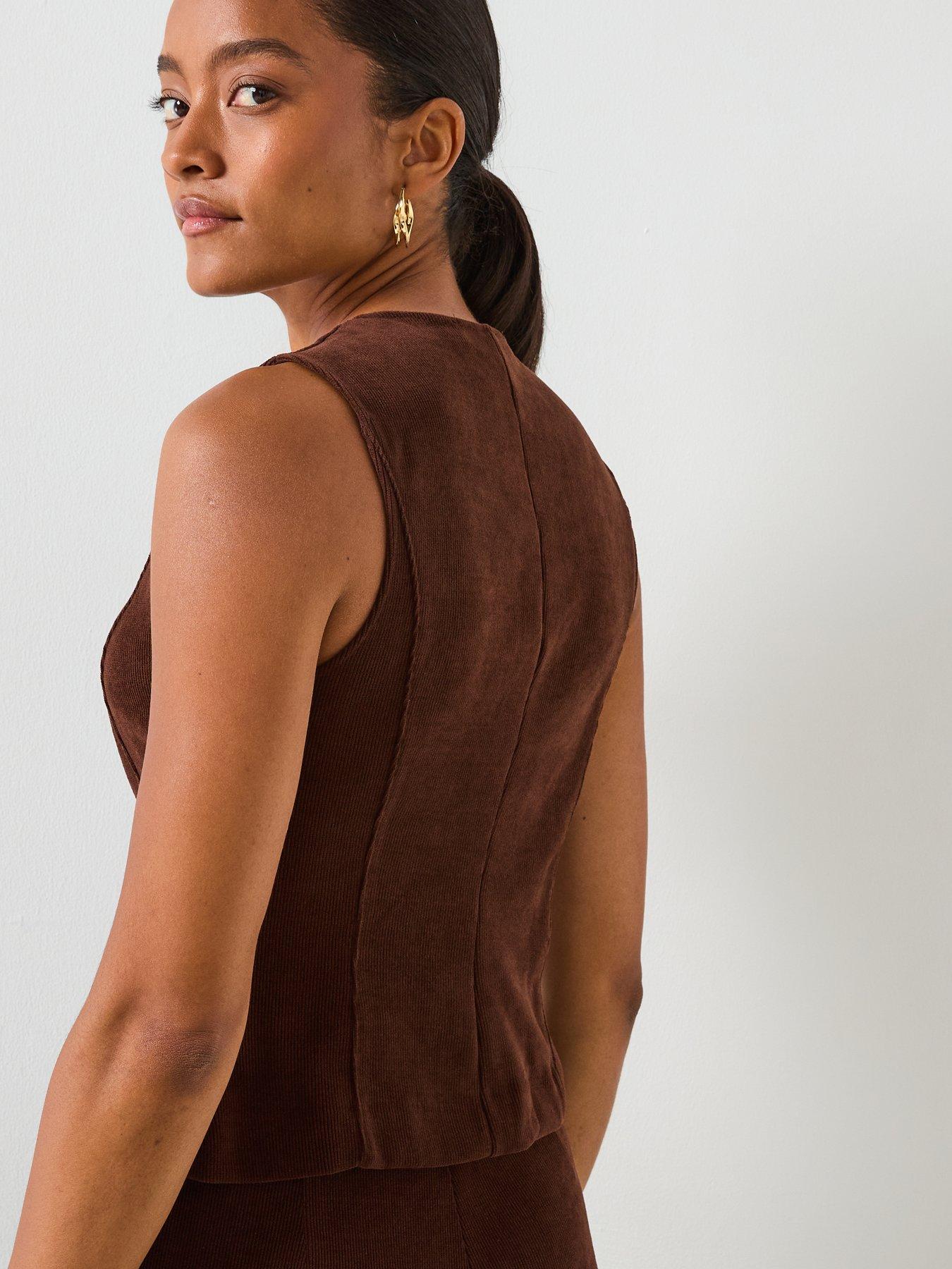 Image 2 of 6 of Mango Corduroy Suit Waistcoat