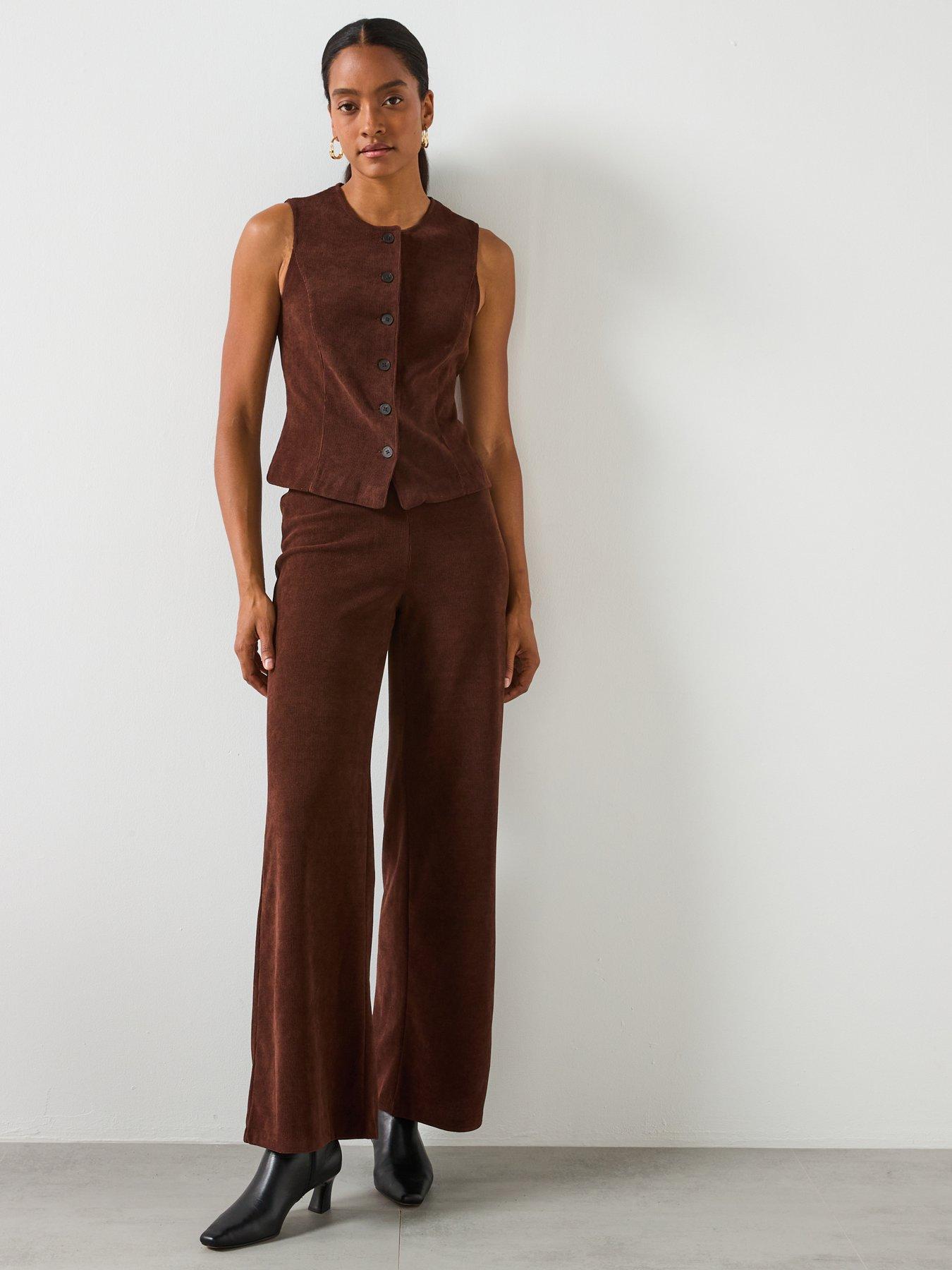 Image 3 of 6 of Mango Corduroy Suit Waistcoat