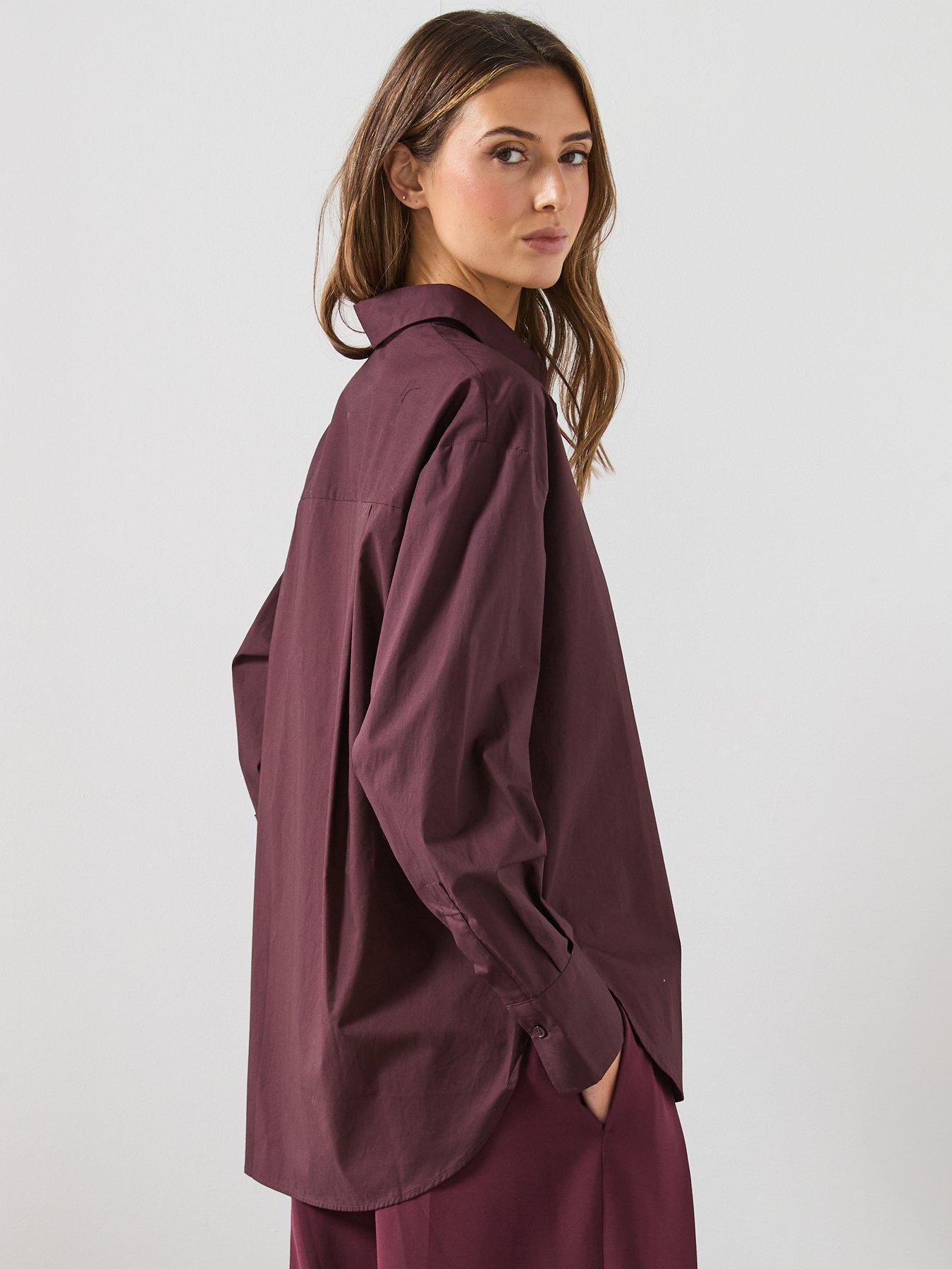 mango-cotton-fitted-shirt-brownstillFront