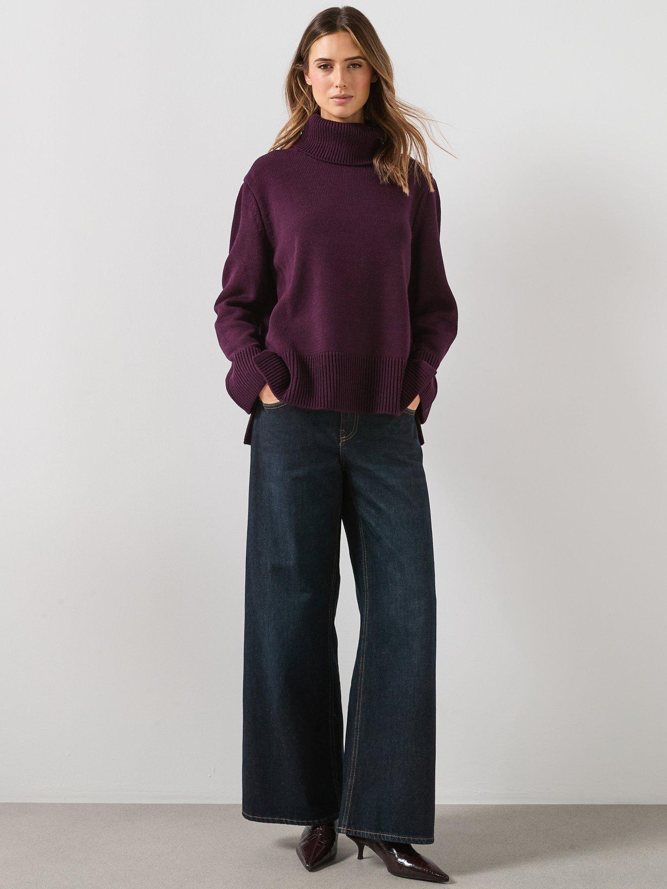 mango-high-neck-knitted-jumperback