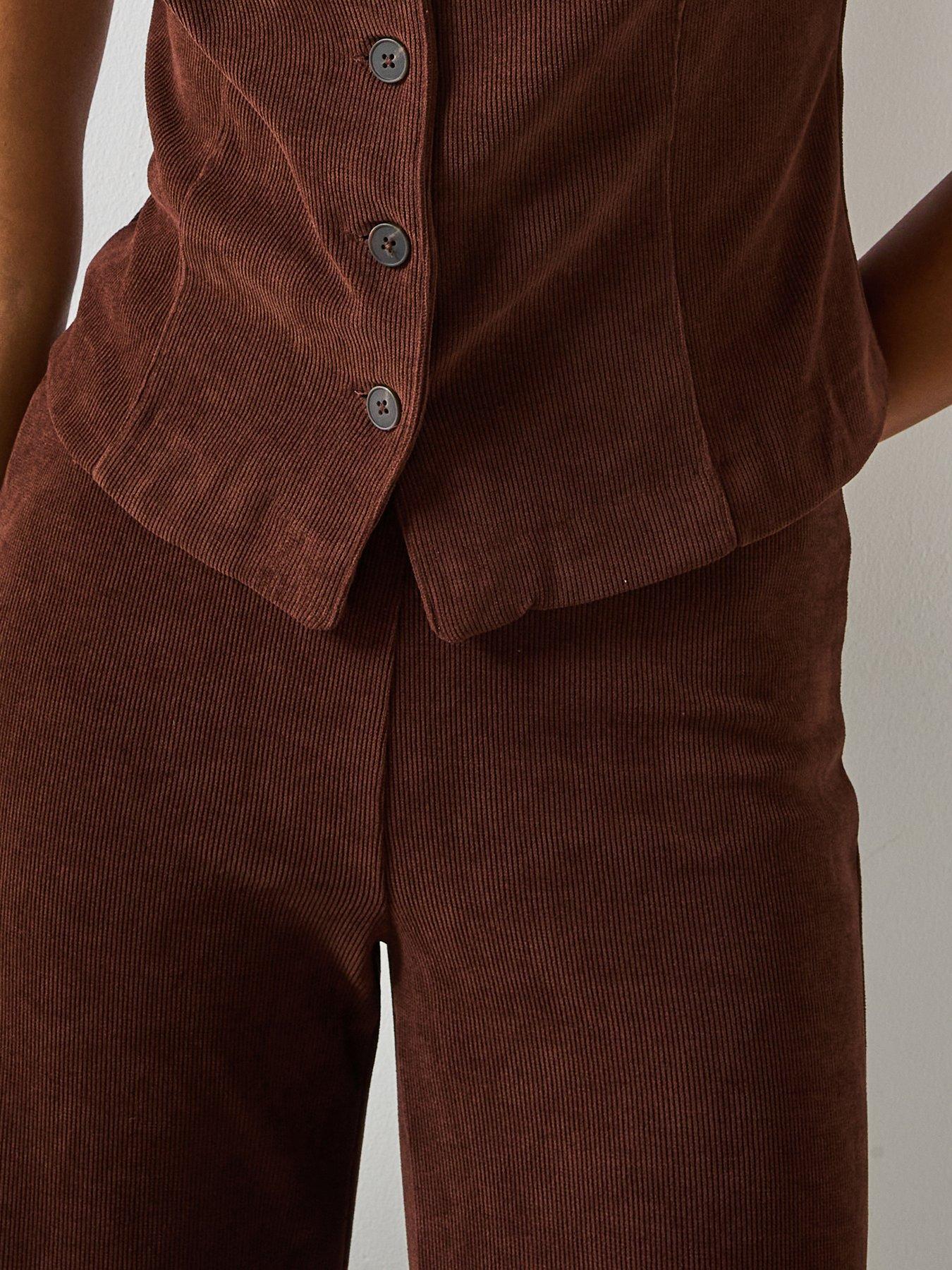 Mango Corduroy Trousers With Elastic Waist | Very Ireland
