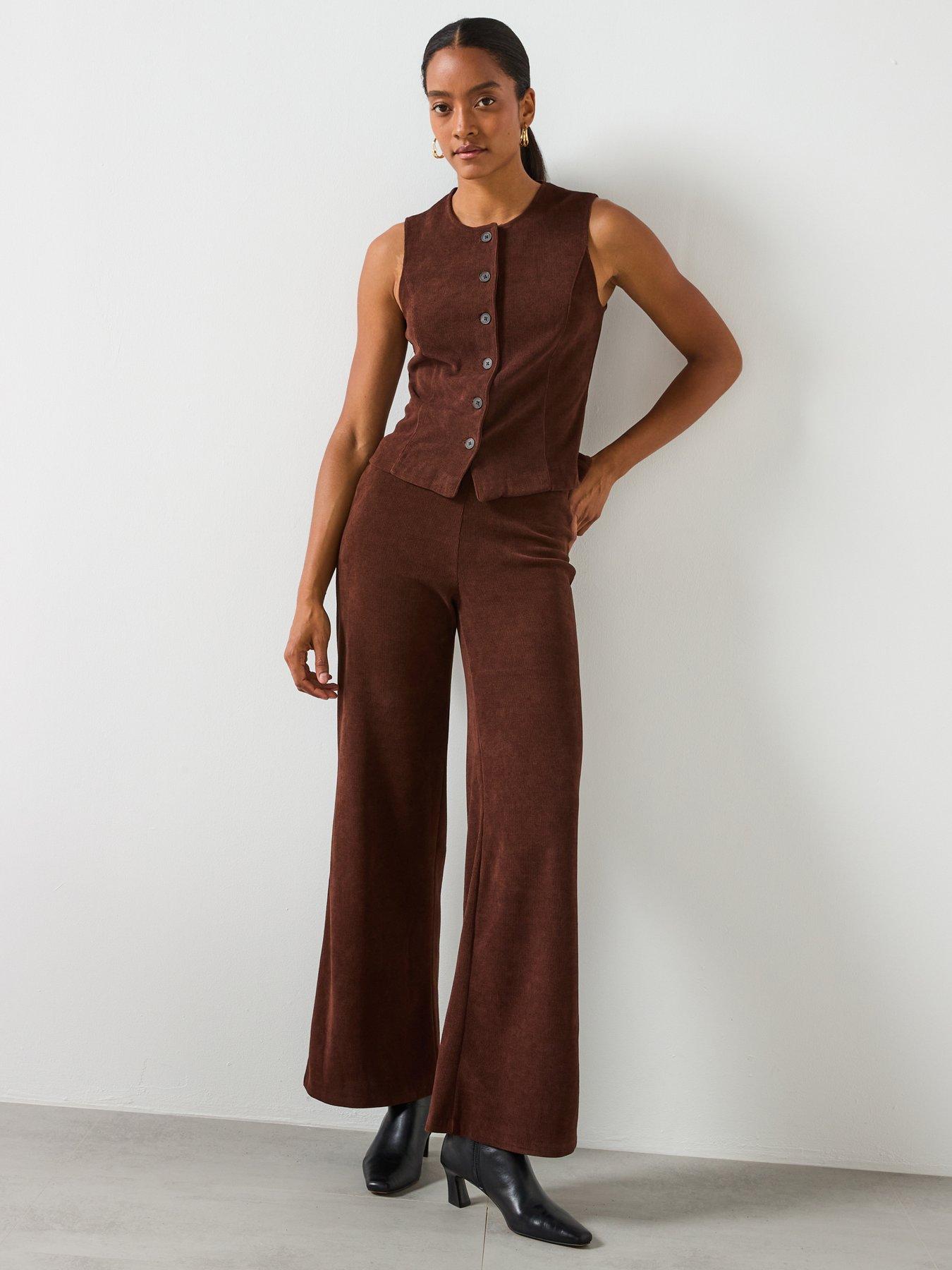 Mango Corduroy Trousers With Elastic Waist | Very Ireland