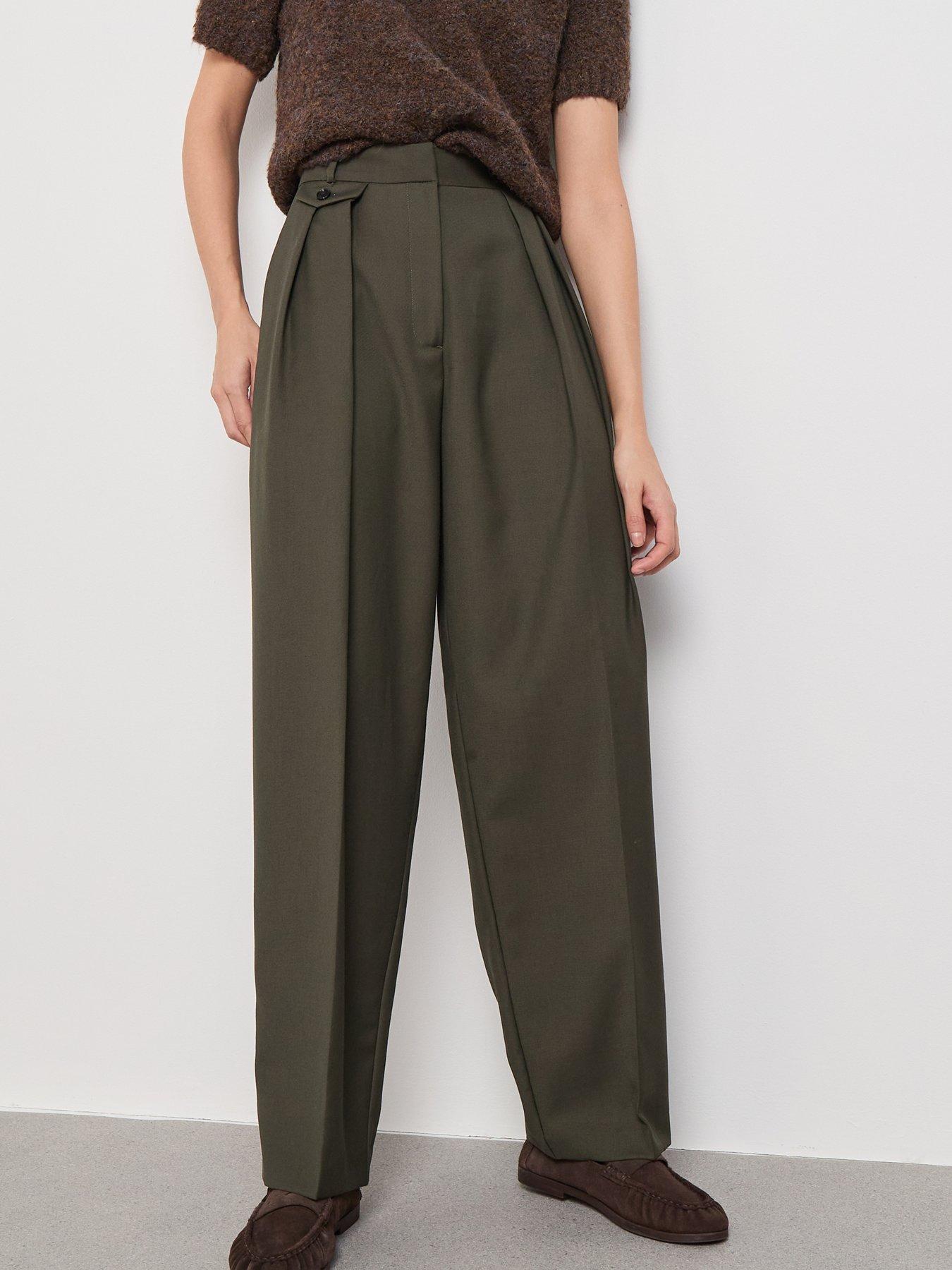 mango-pleated-trousers-with-button-detail-green