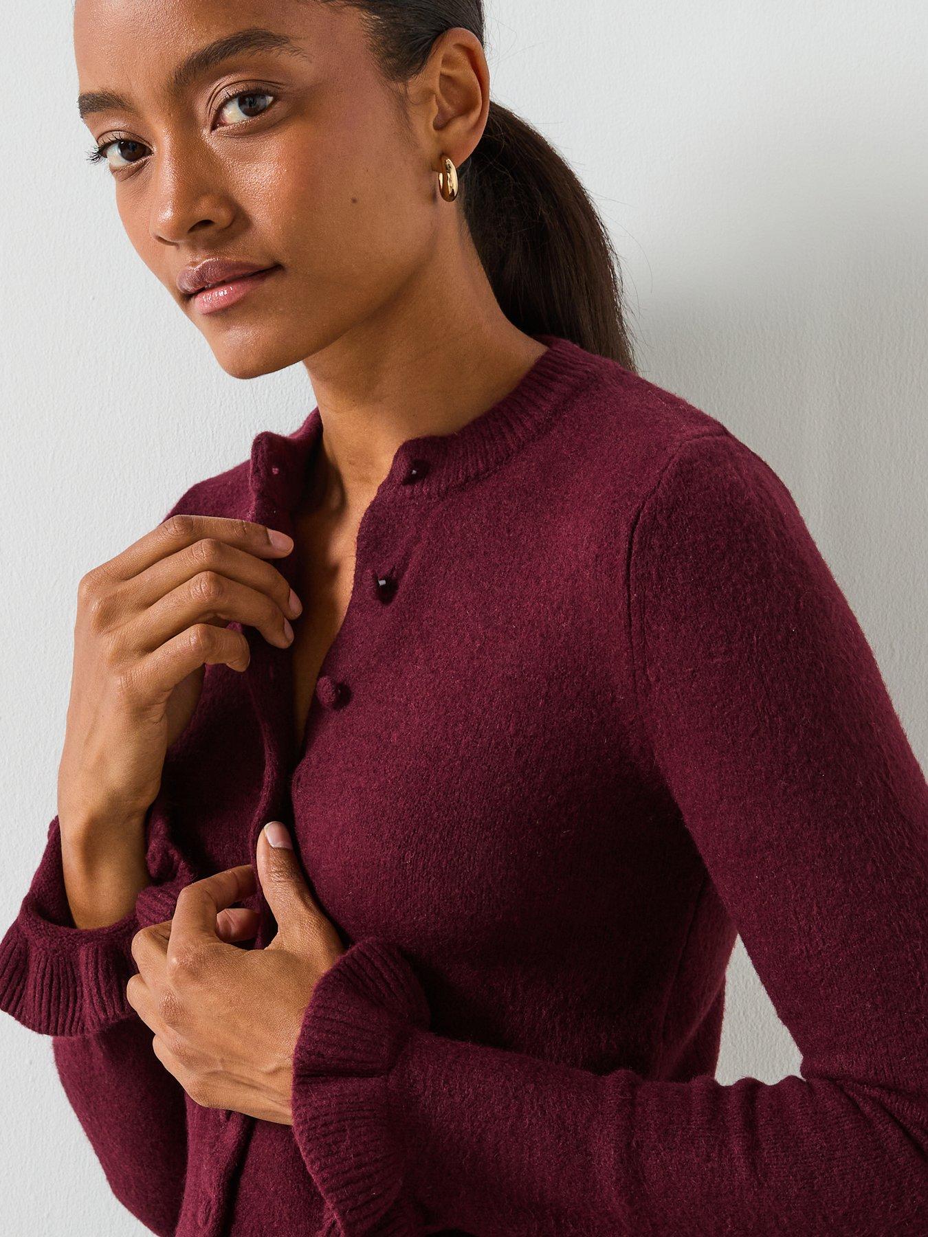 mango-ruffle-knit-cardigandetail