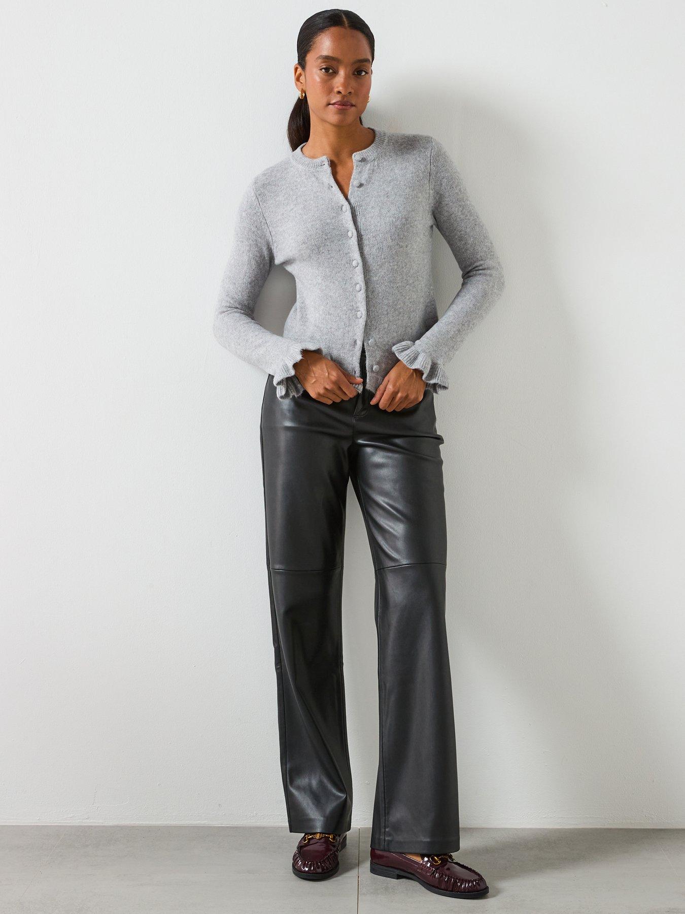 mango-frilled-sleeve-cardiganback