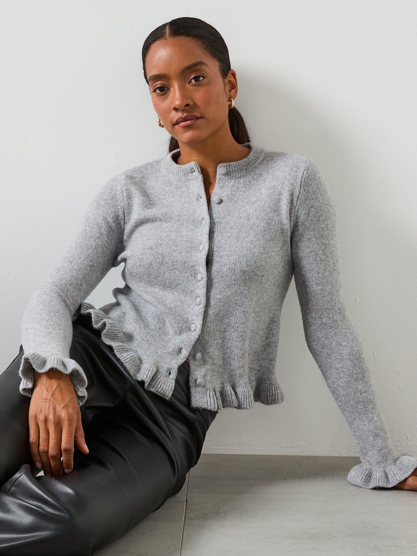 mango-frilled-sleeve-cardiganoutfit