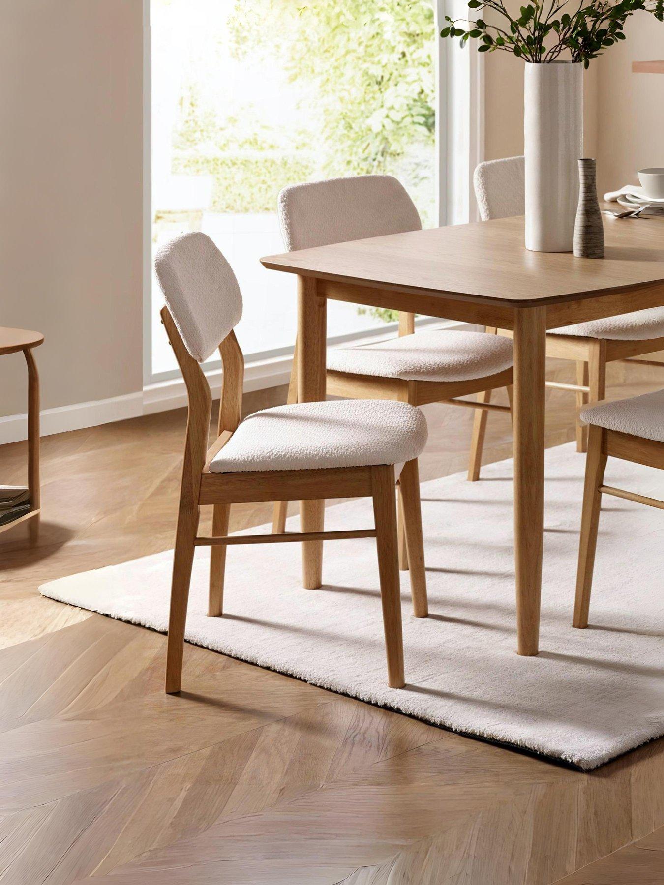 Julian Bowen Theia Set Of 2 Dining Chairs in Light Brown