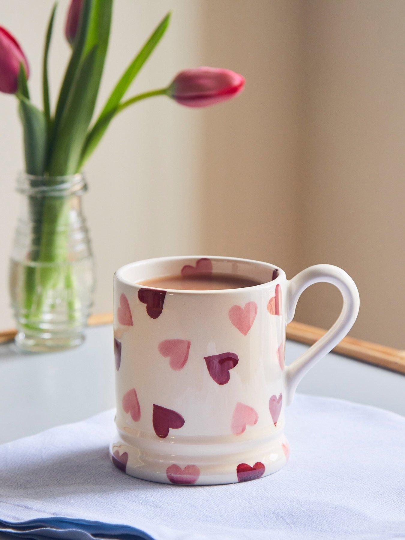 Image 1 of 6 of Emma Bridgewater Pink Hearts Single 1/2 Pint Mug
