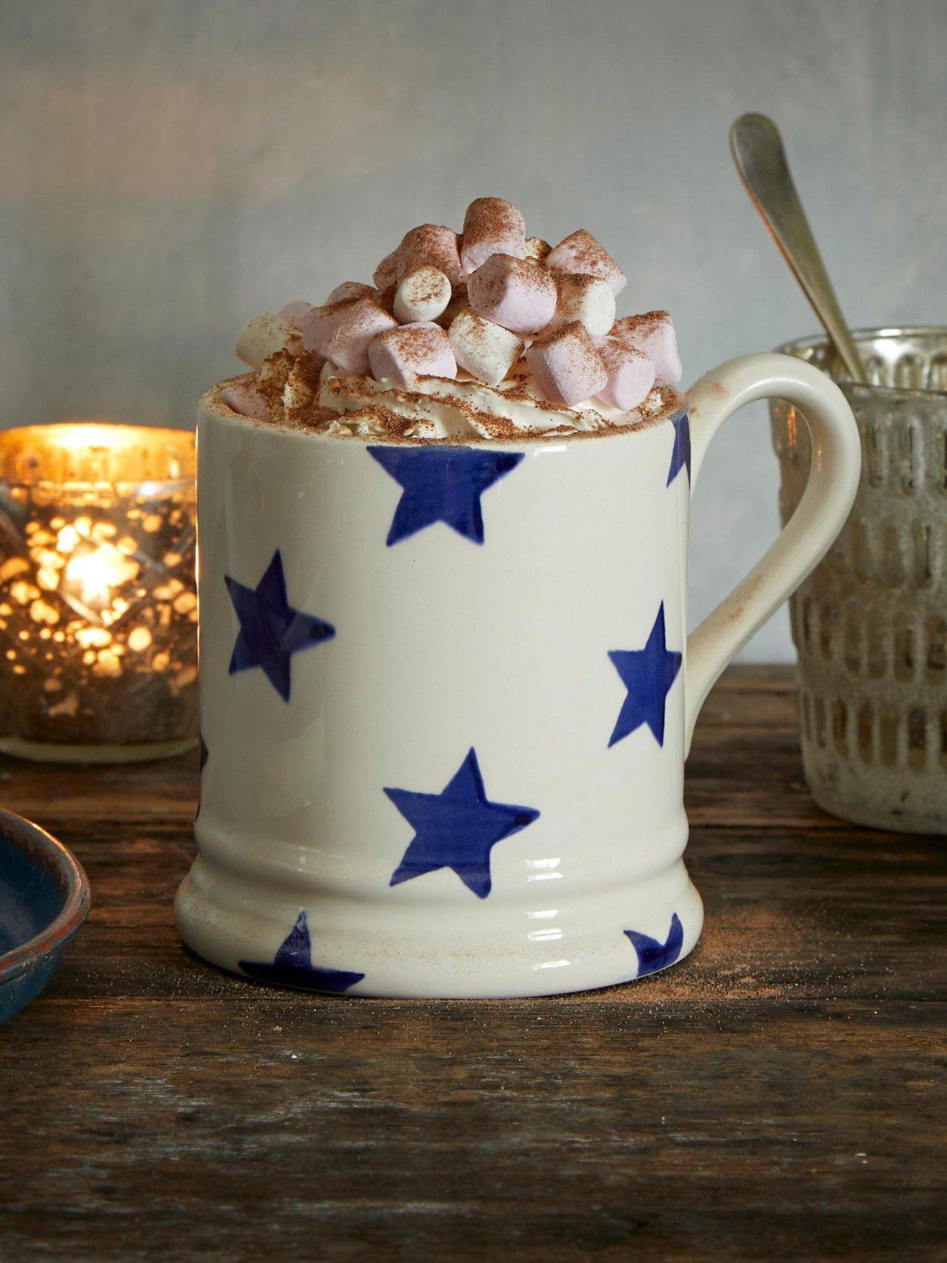 Image 1 of 4 of Emma Bridgewater Blue Star Single 1/2 Pint Mug