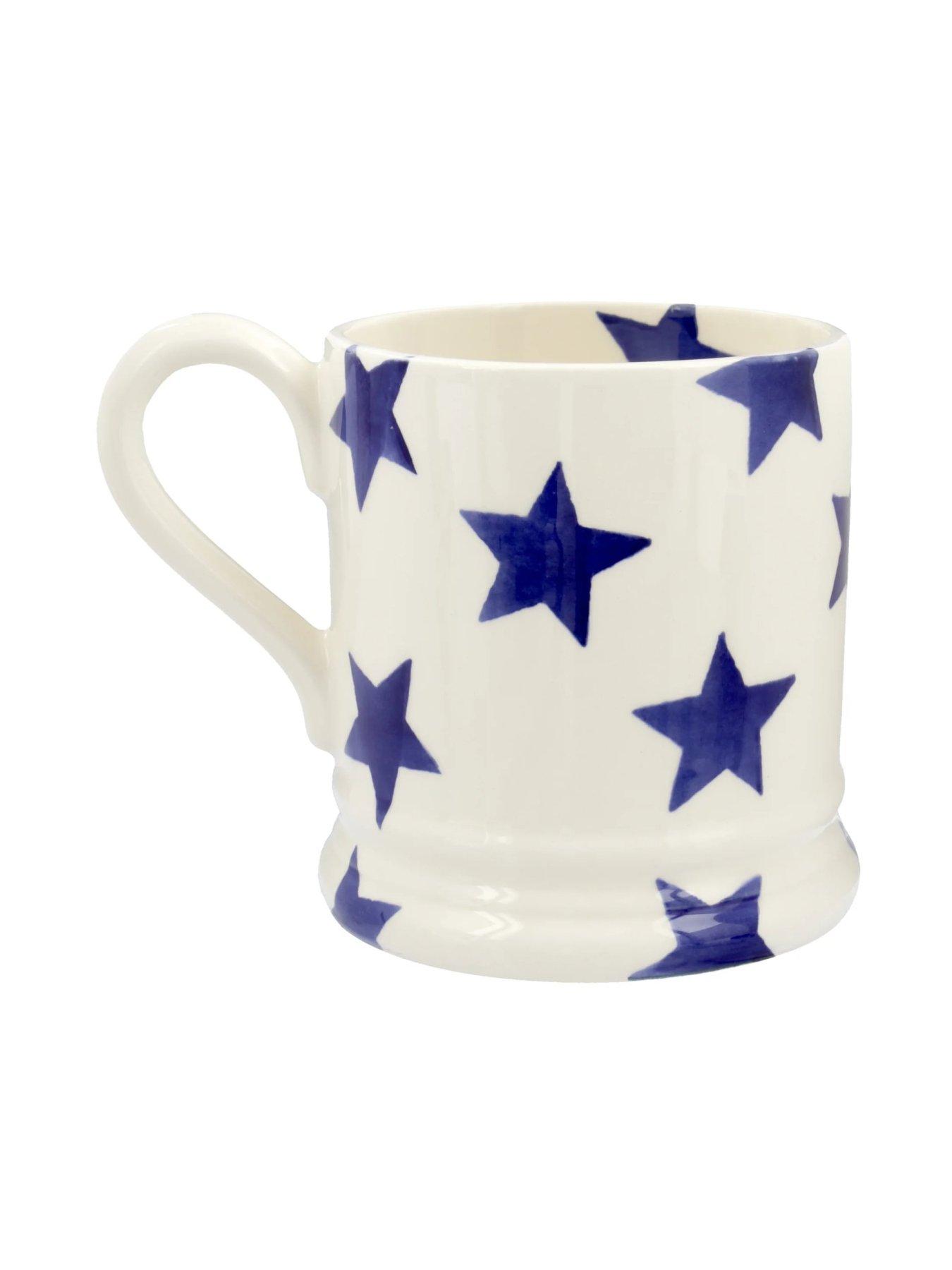 Image 3 of 4 of Emma Bridgewater Blue Star Single 1/2 Pint Mug