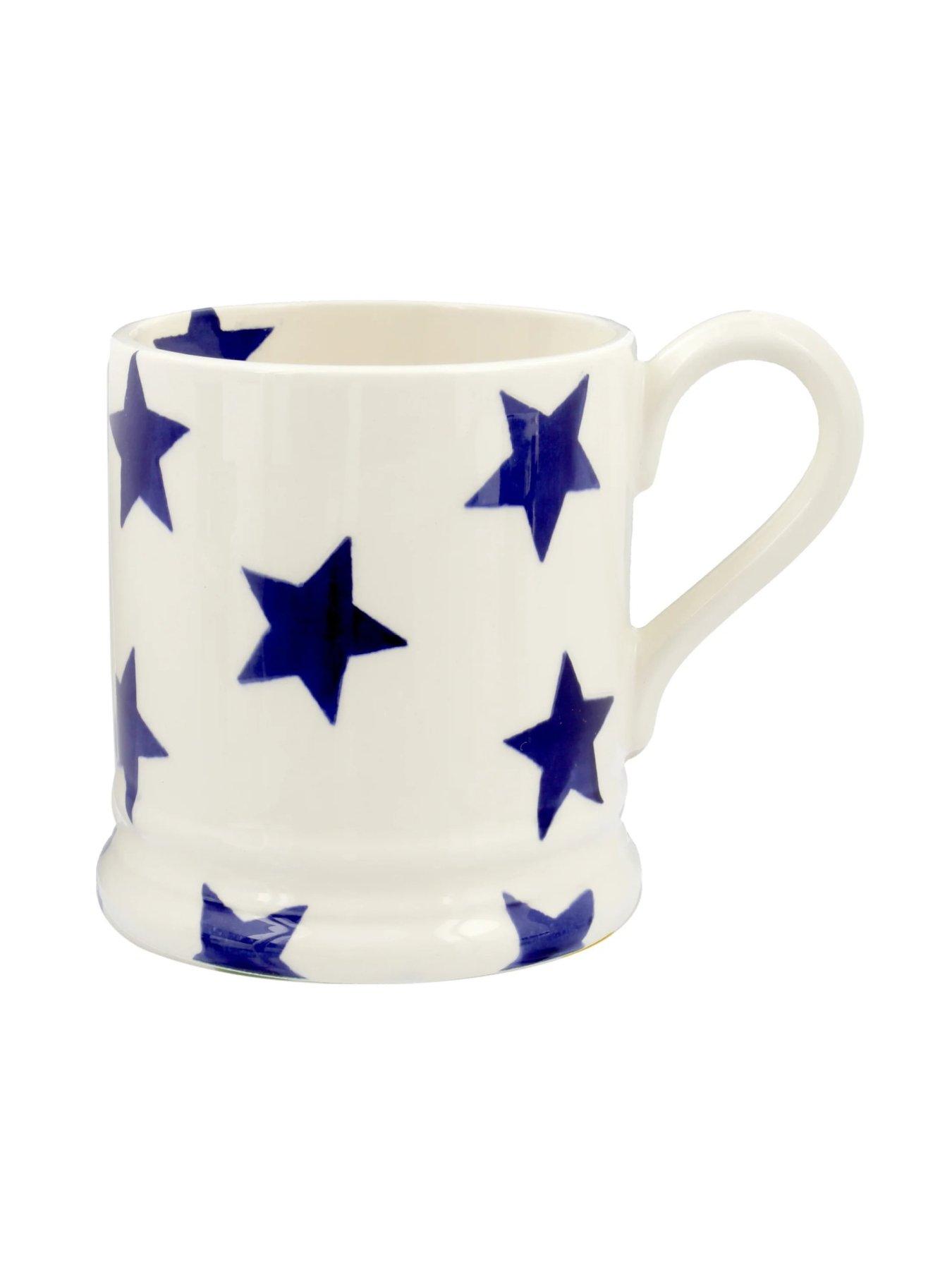 Image 4 of 4 of Emma Bridgewater Blue Star Single 1/2 Pint Mug