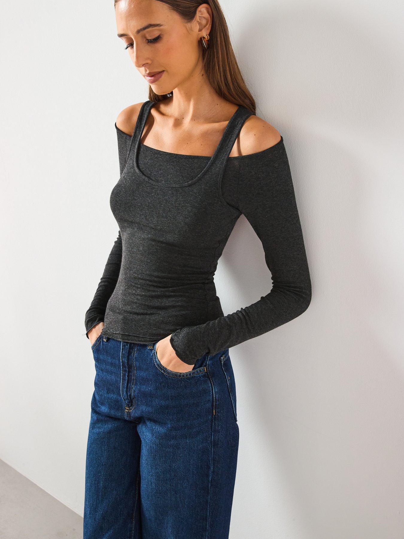 mango-combined-sweater-greydetail