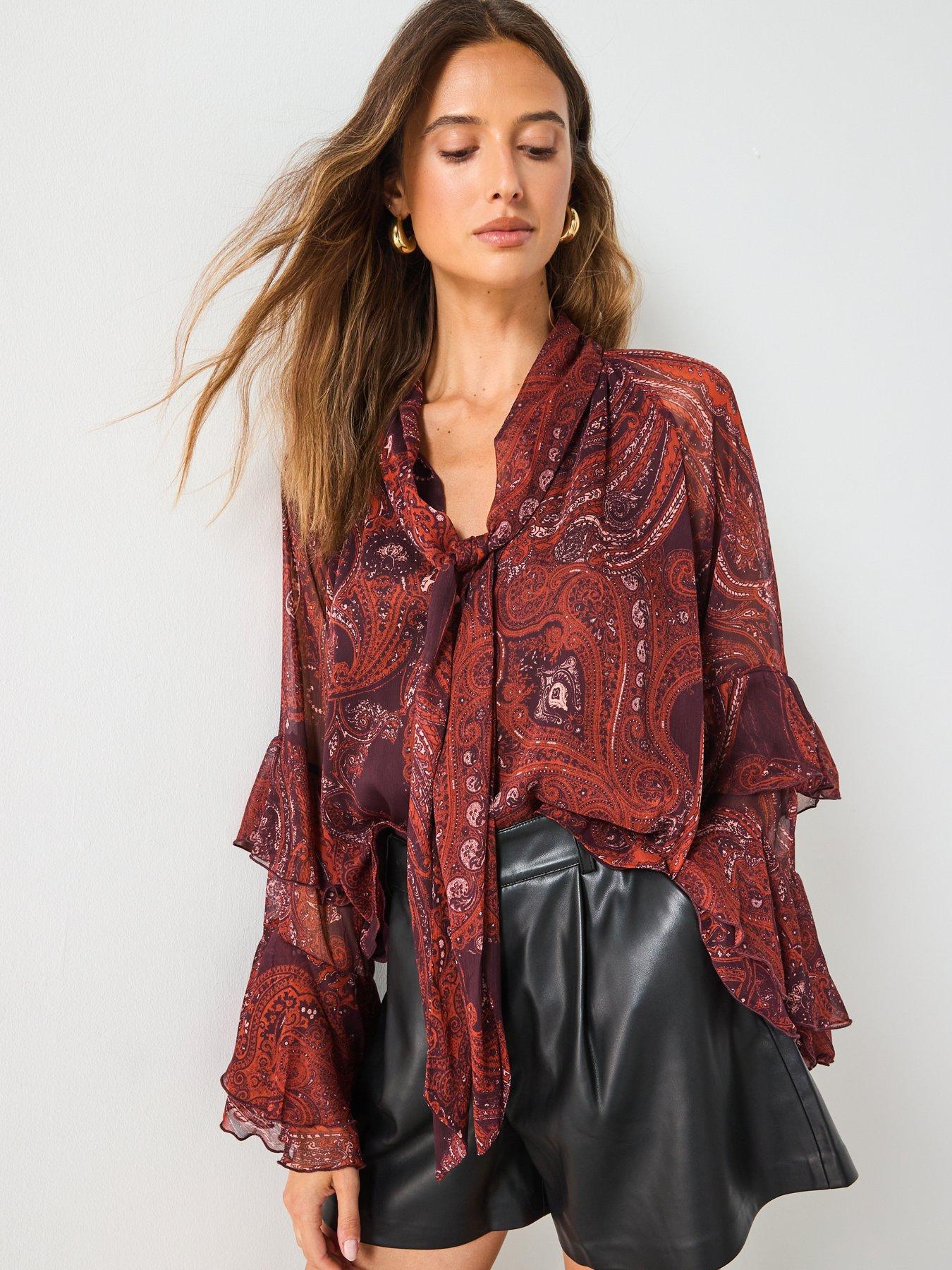 mango-paisley-print-blouse-reddetail