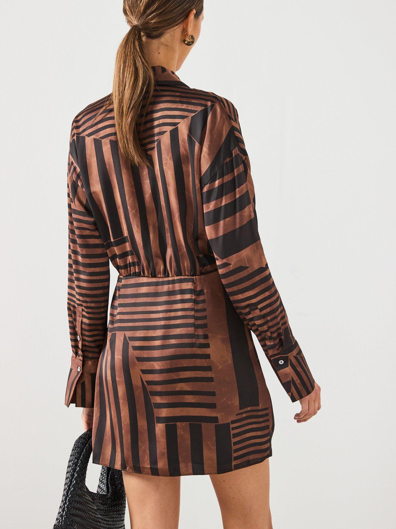 mango-striped-satin-dress-brownstillFront