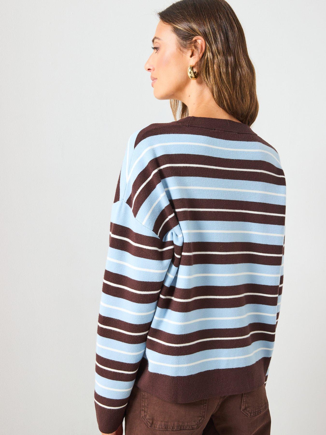 mango-oversized-striped-sweater-brownstillFront