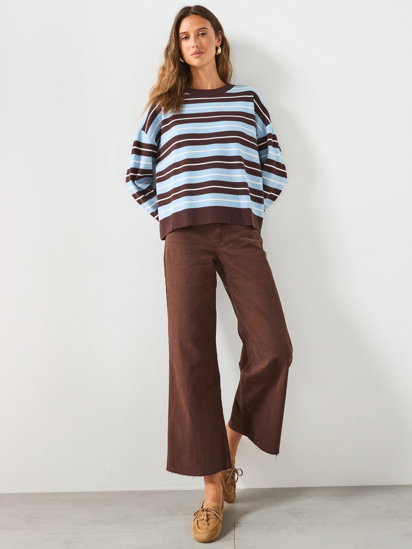 mango-oversized-striped-sweater-brownback