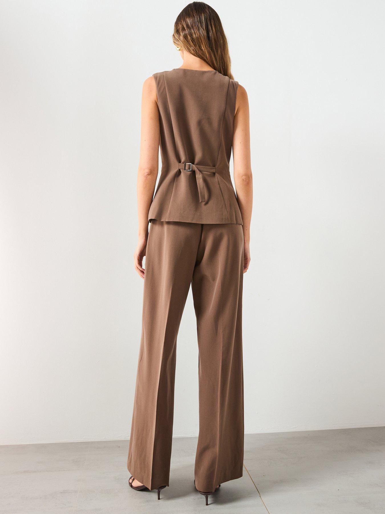 mango-long-suit-style-jumpsuit-brownstillFront