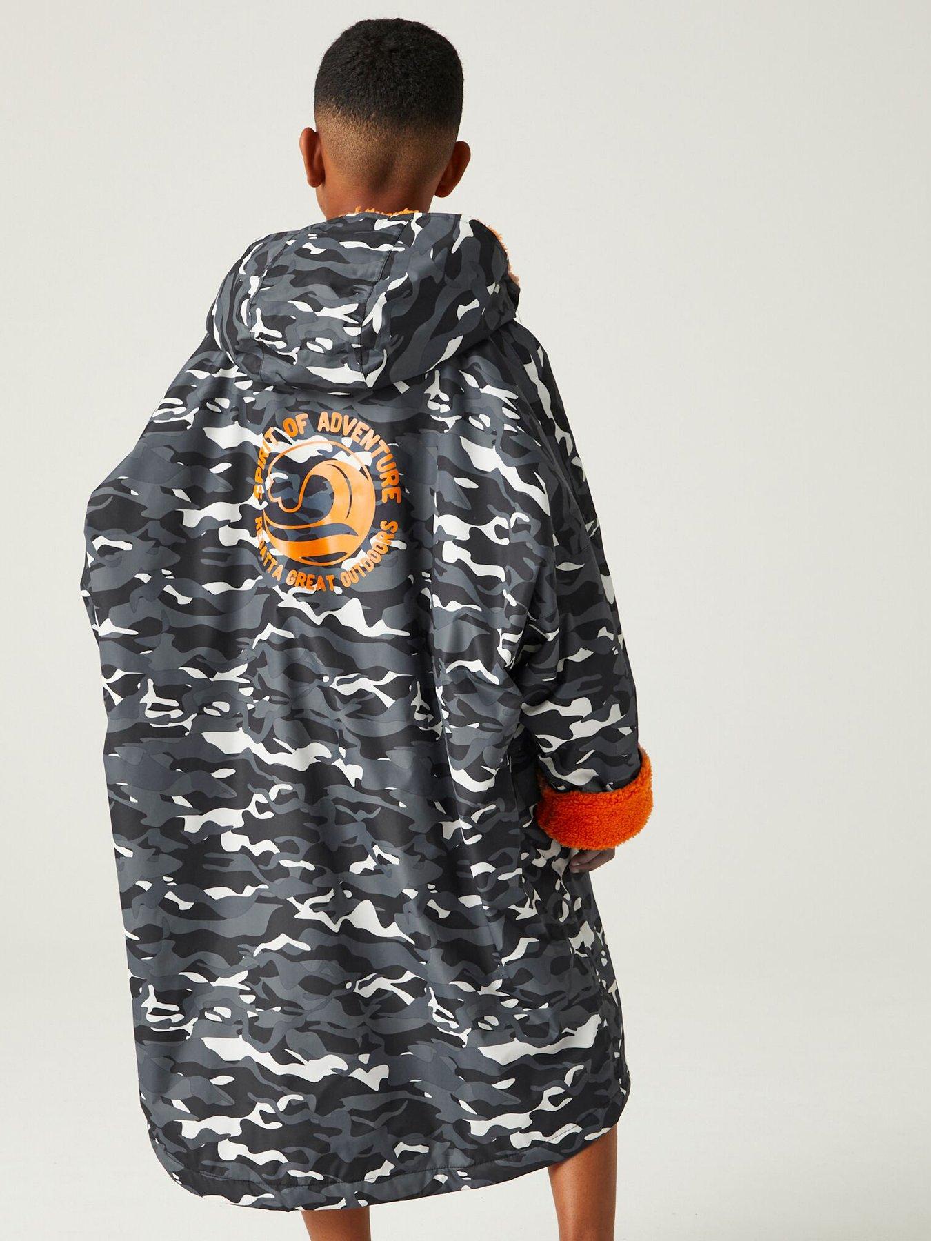 Image 2 of 7 of Regatta Junior Waterproof Changing Robe - Black