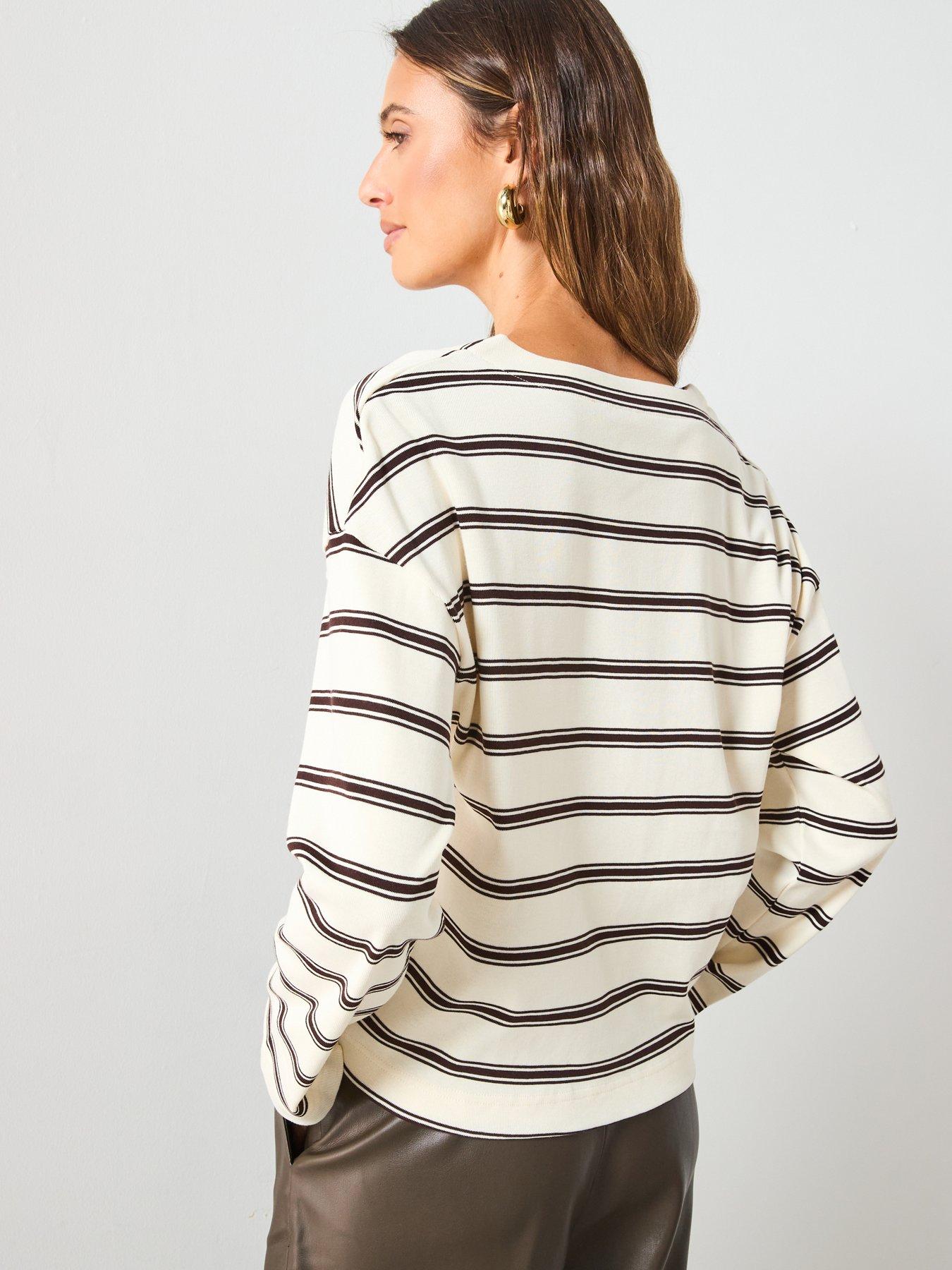 mango-striped-cotton-blend-sweatshirt-creamstillFront