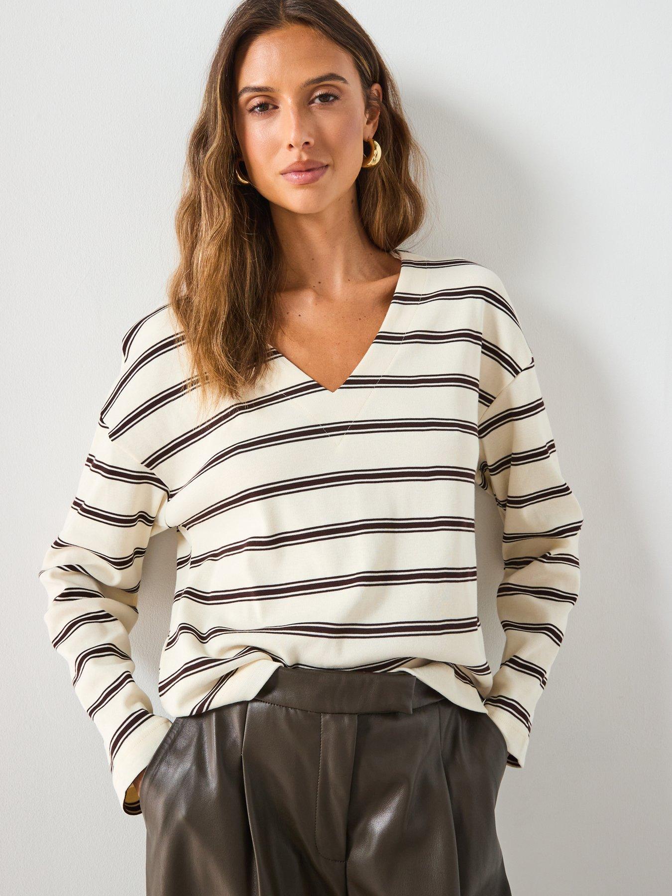 mango-striped-cotton-blend-sweatshirt-creamdetail