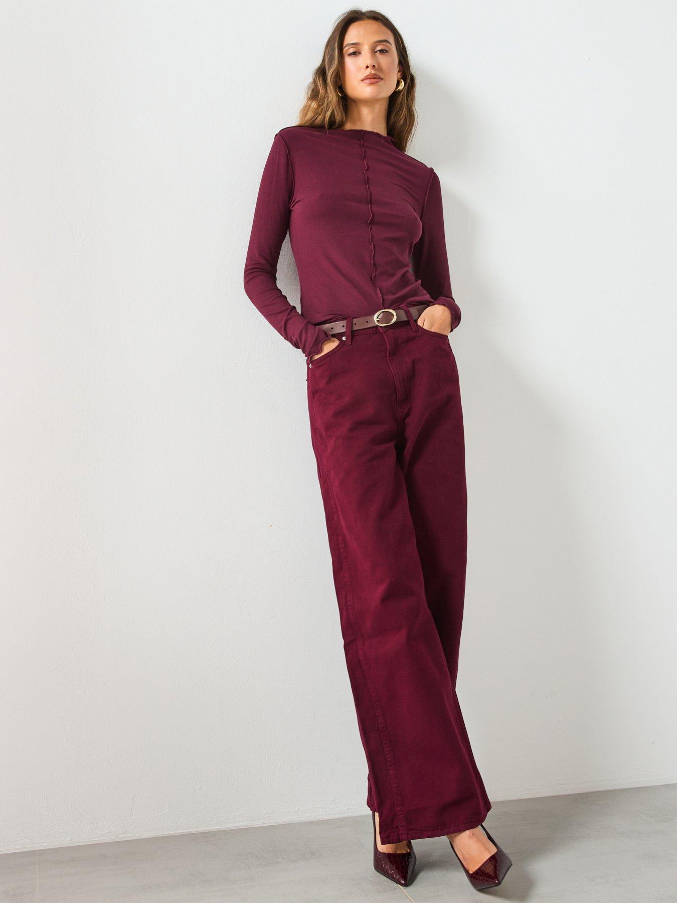 mango-scalloped-edges-t-shirt-redback