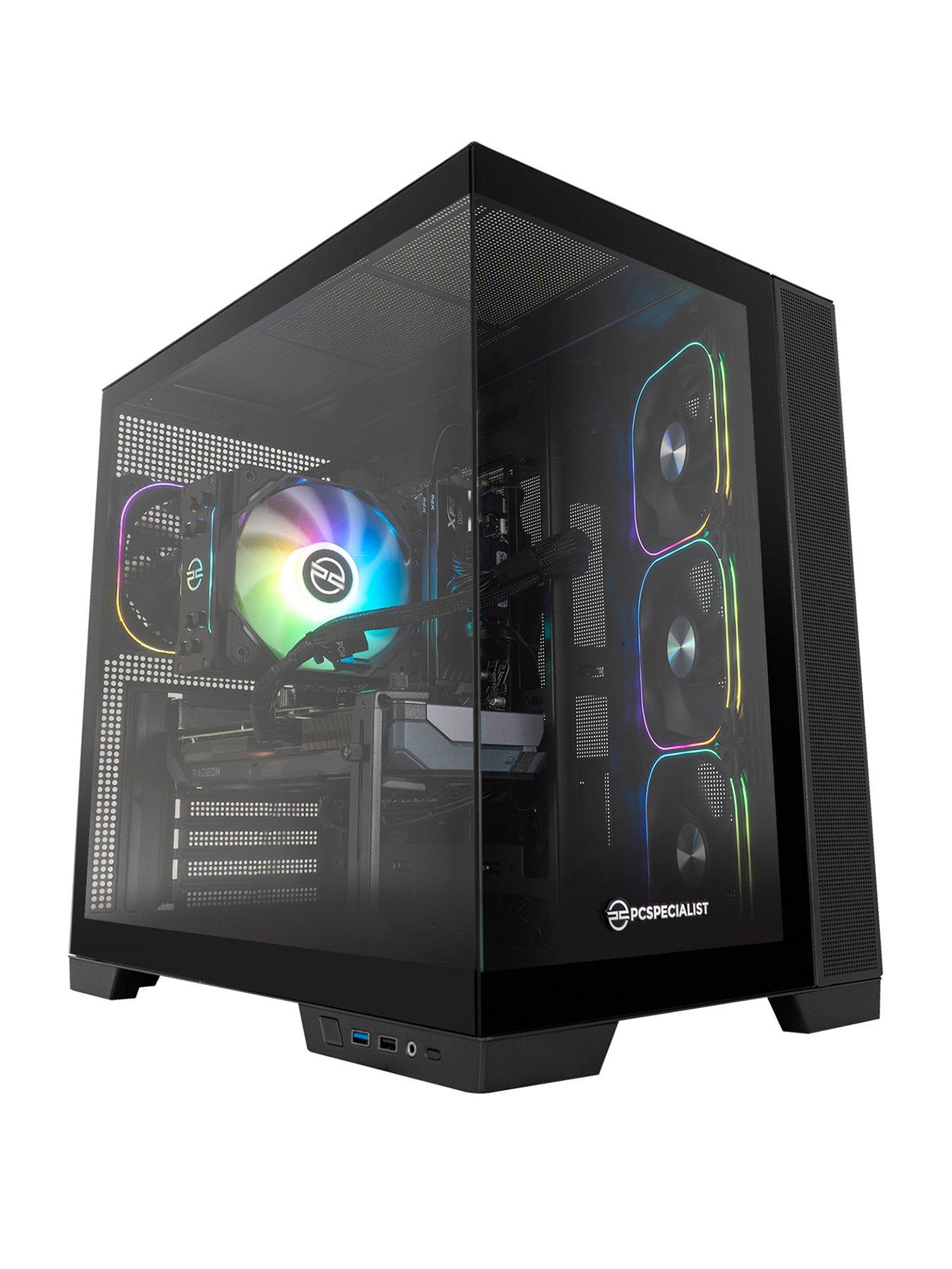 pcspecialist-fusion-34-gaming-desktop-amd-radeon-rx-9060-xt-amd-ryzen-5-16gb-ram-1tb-ssdfront