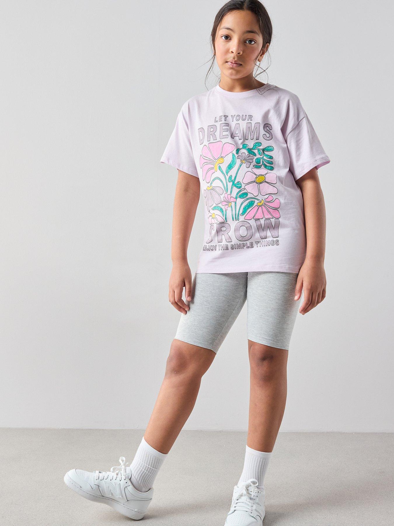 Image 3 of 5 of The Very Collection Girls Printed Cycilng Short Set
