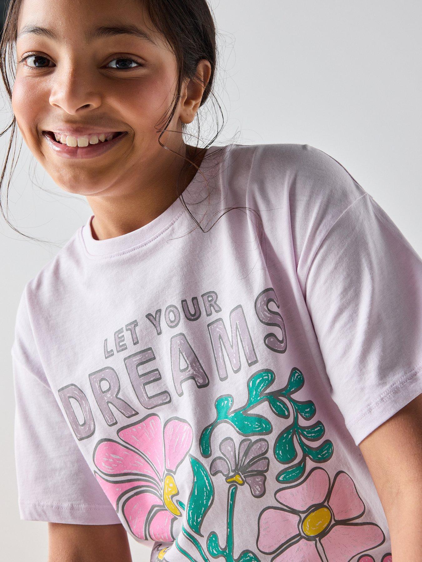 Image 4 of 5 of The Very Collection Girls Printed Cycilng Short Set